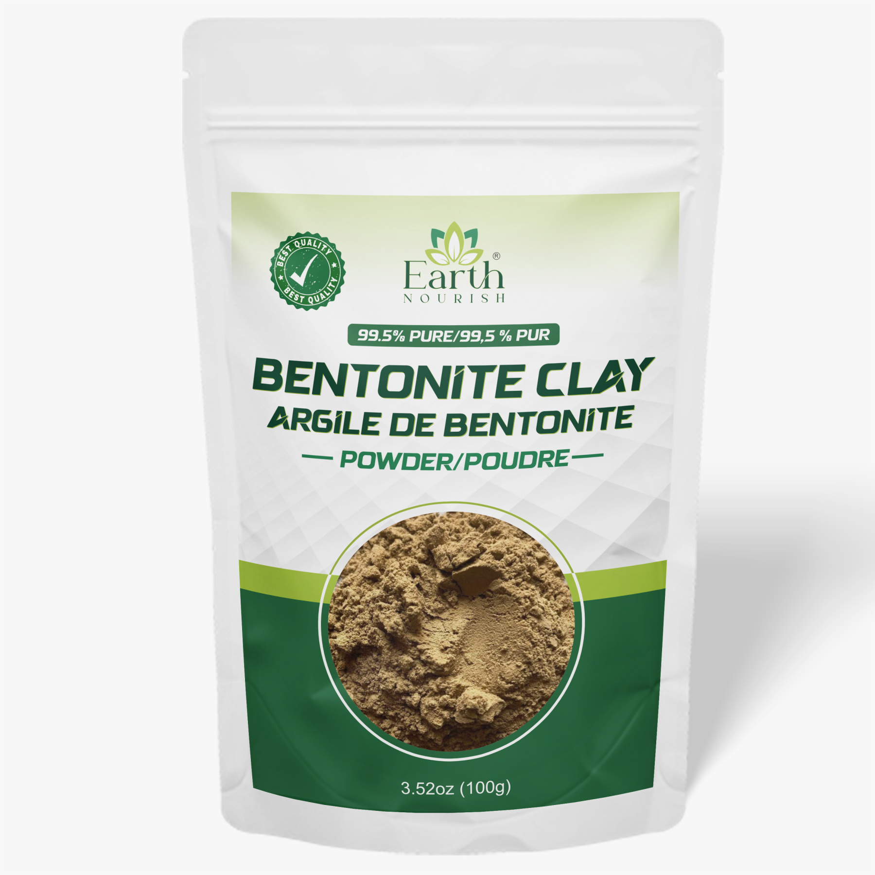 Bentonite Clay Powder 100g – Cosmetic-Grade Raw Material | Earth Nourish