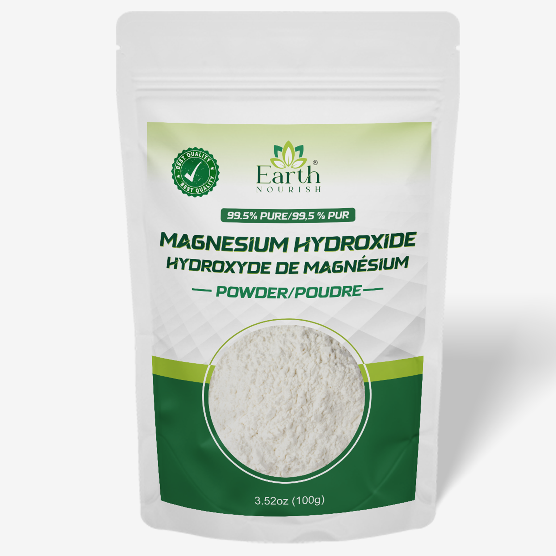 Magnesium Hydroxide Powder 100g – Cosmetic-Grade Raw Material | Earth Nourish