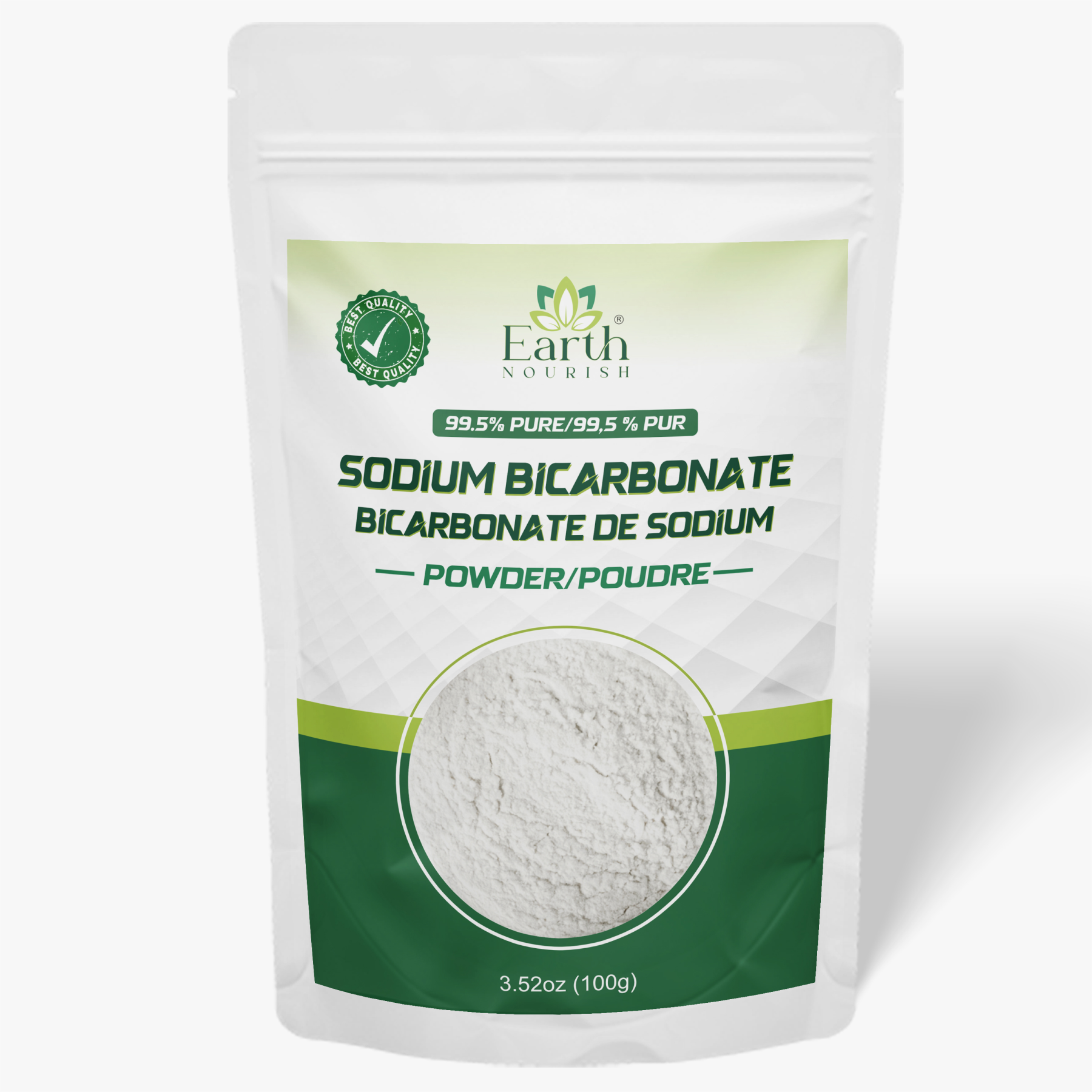 Sodium Bicarbonate Powder 100g – Cosmetic-Grade Raw Material | Earth Nourish