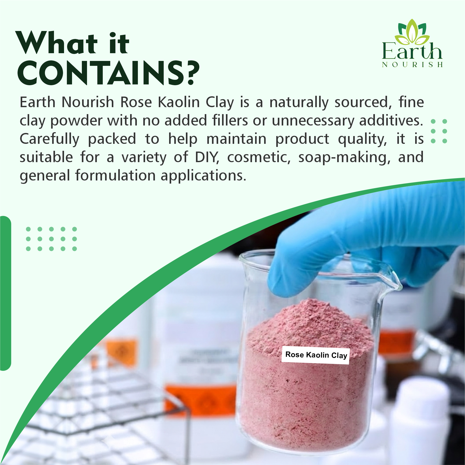 Rose Kaolin Clay Powder 100g – Cosmetic-Grade Raw Material | Earth Nourish