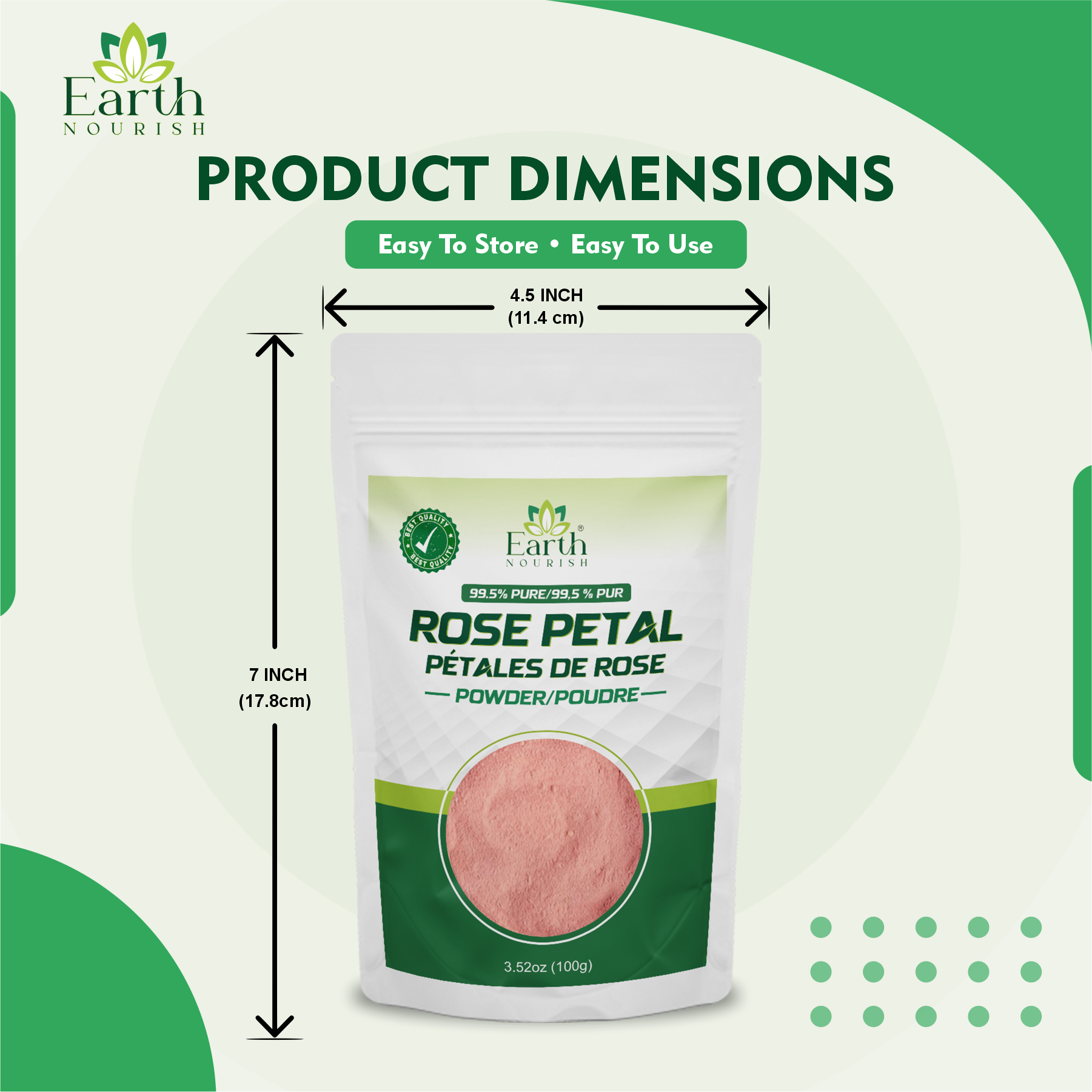 Rose Petal Powder 100g – Cosmetic-Grade Raw Material | Earth Nourish