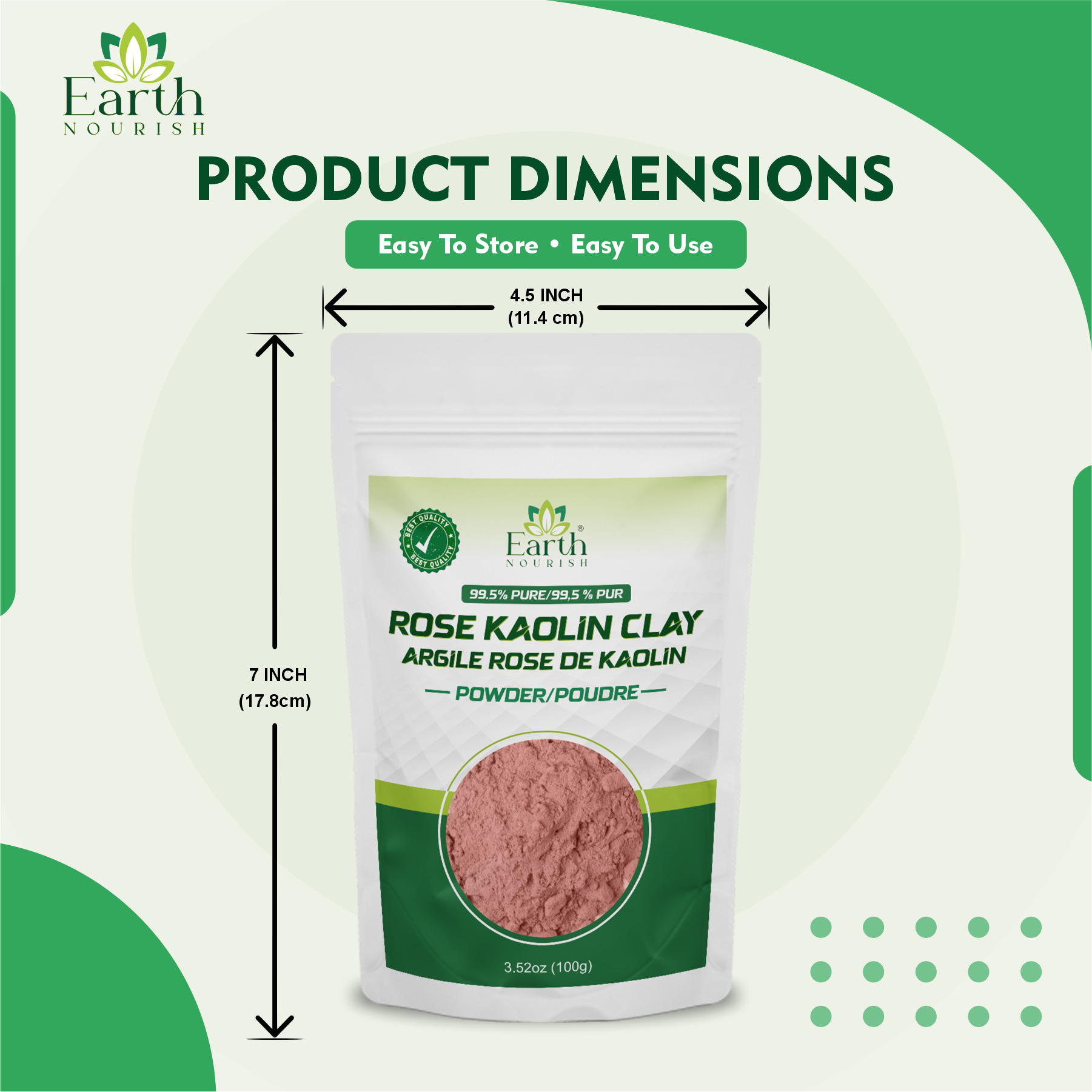 Rose Kaolin Clay Powder 100g – Cosmetic-Grade Raw Material | Earth Nourish