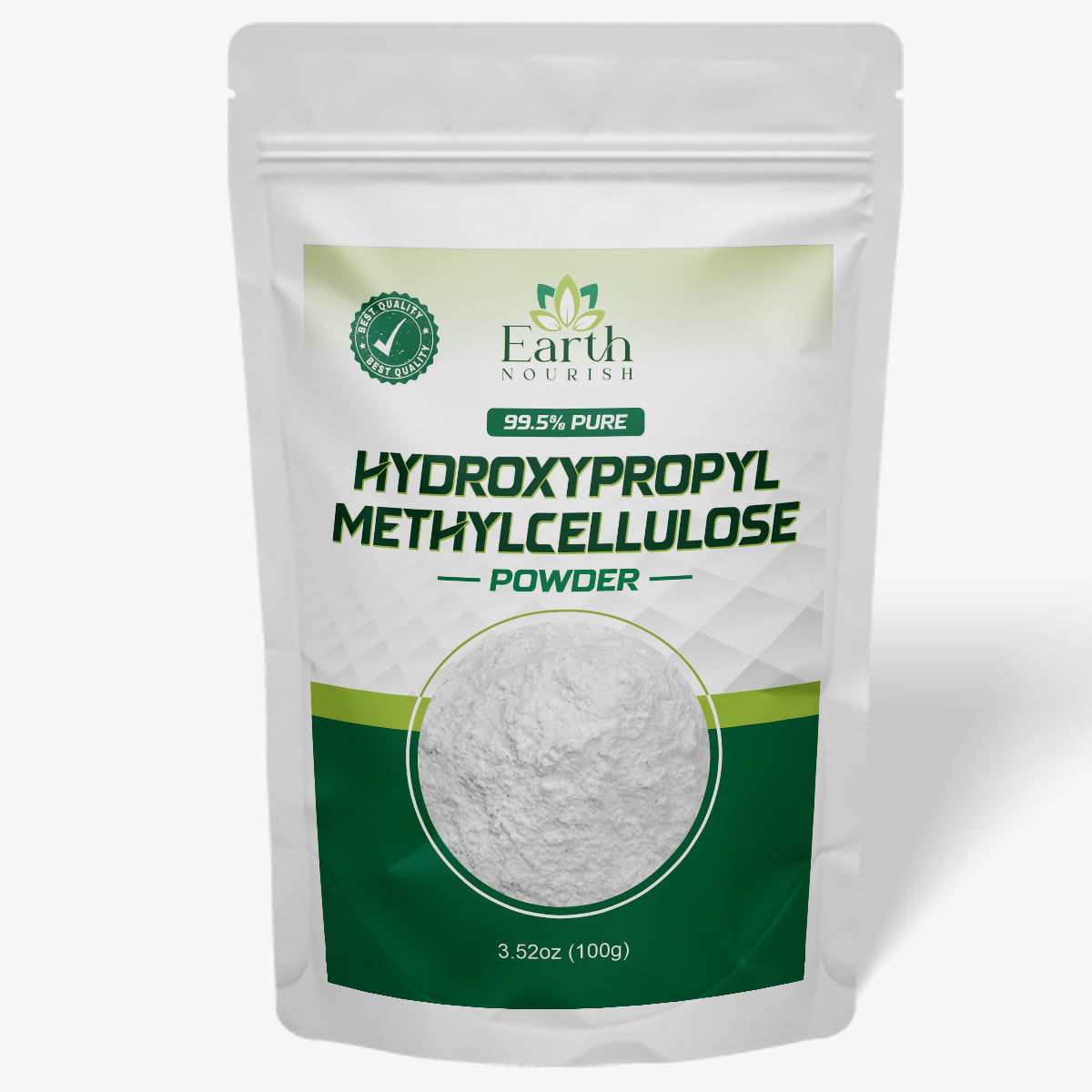 Hydroxypropyl Methylcellulose (HPMC) Powder 100g – Cosmetic-Grade Raw Material | Earth Nourish