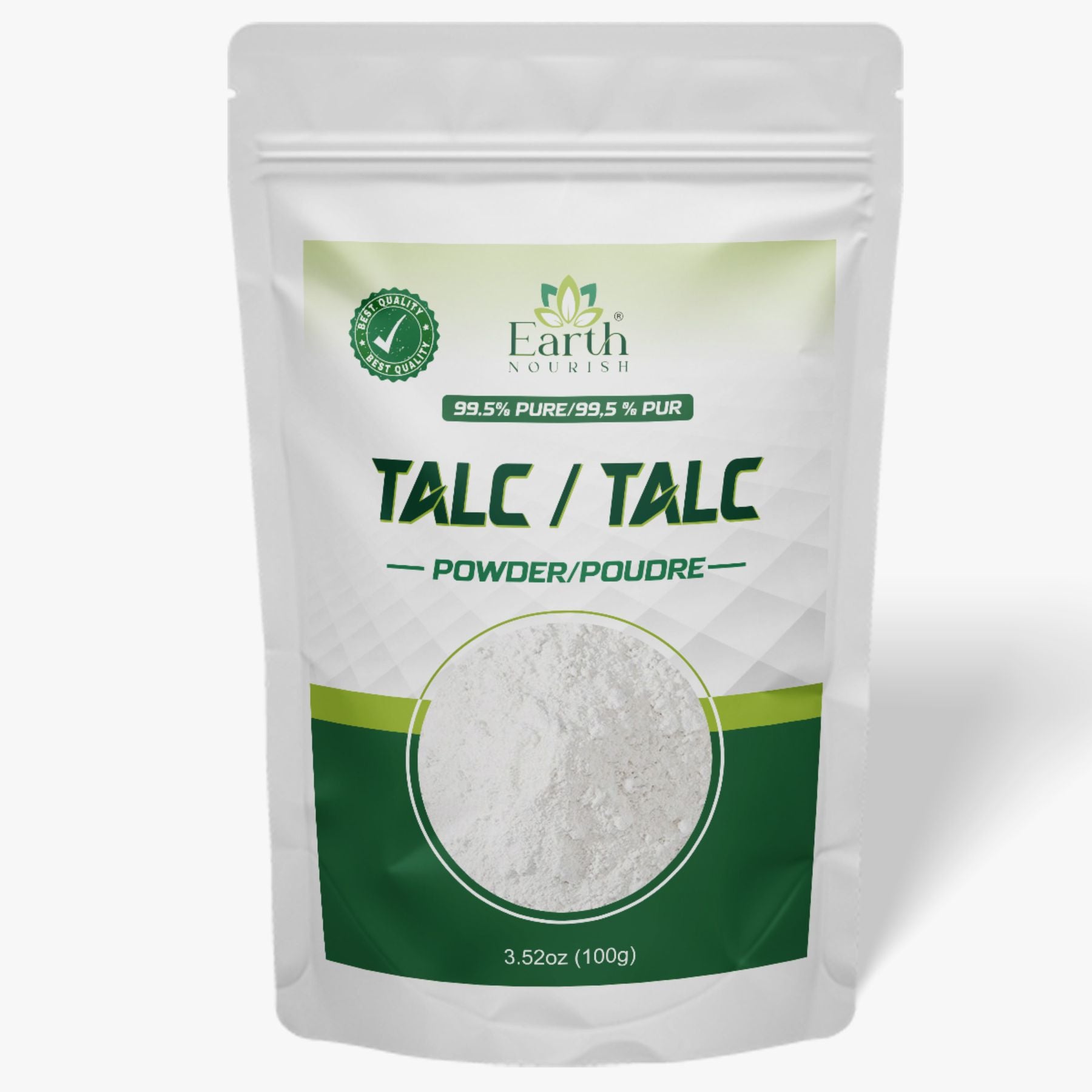 Talc Powder 100g – Cosmetic-Grade Raw Material | Earth Nourish