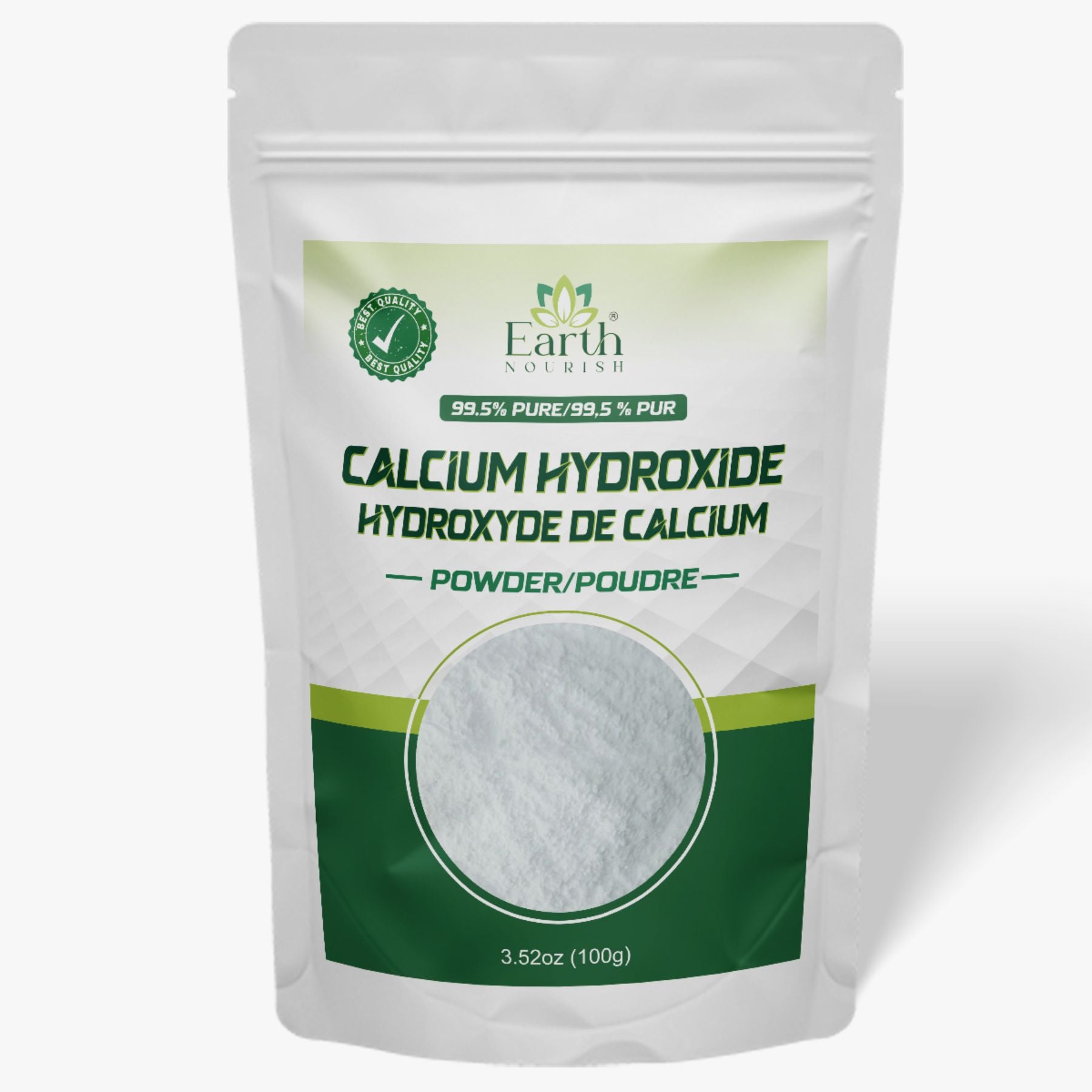 Calcium Hydroxide Powder 100g – Cosmetic-Grade Raw Material | Earth Nourish