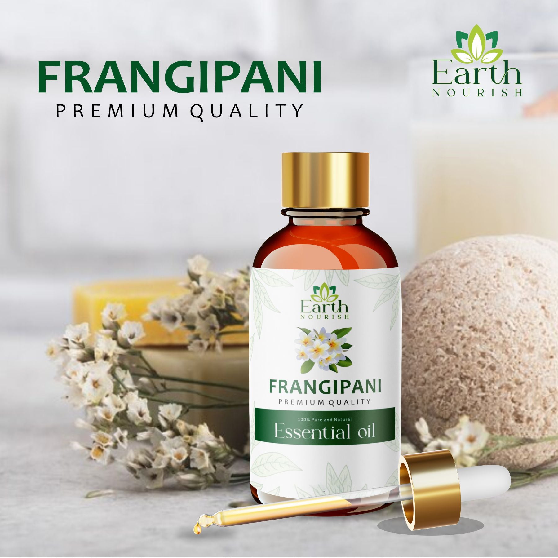 Frangipani Oil 50ml – Pure & Natural Essential Oil for DIY & Aromatherapy | Earth Nourish