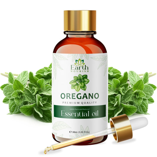 Earth Nourish Oregano Essential Oil - 30ml | 100% Pure, Natural & Undiluted for Skin, Hair, Aromatherapy, and Diffusers
