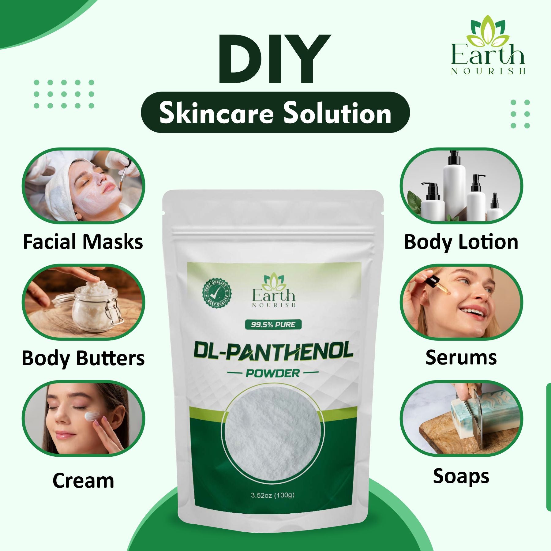 DL-Panthenol Powder (Pro-Vitamin B5) – Cosmetic Grade Raw Material for Skin & Hair Formulations