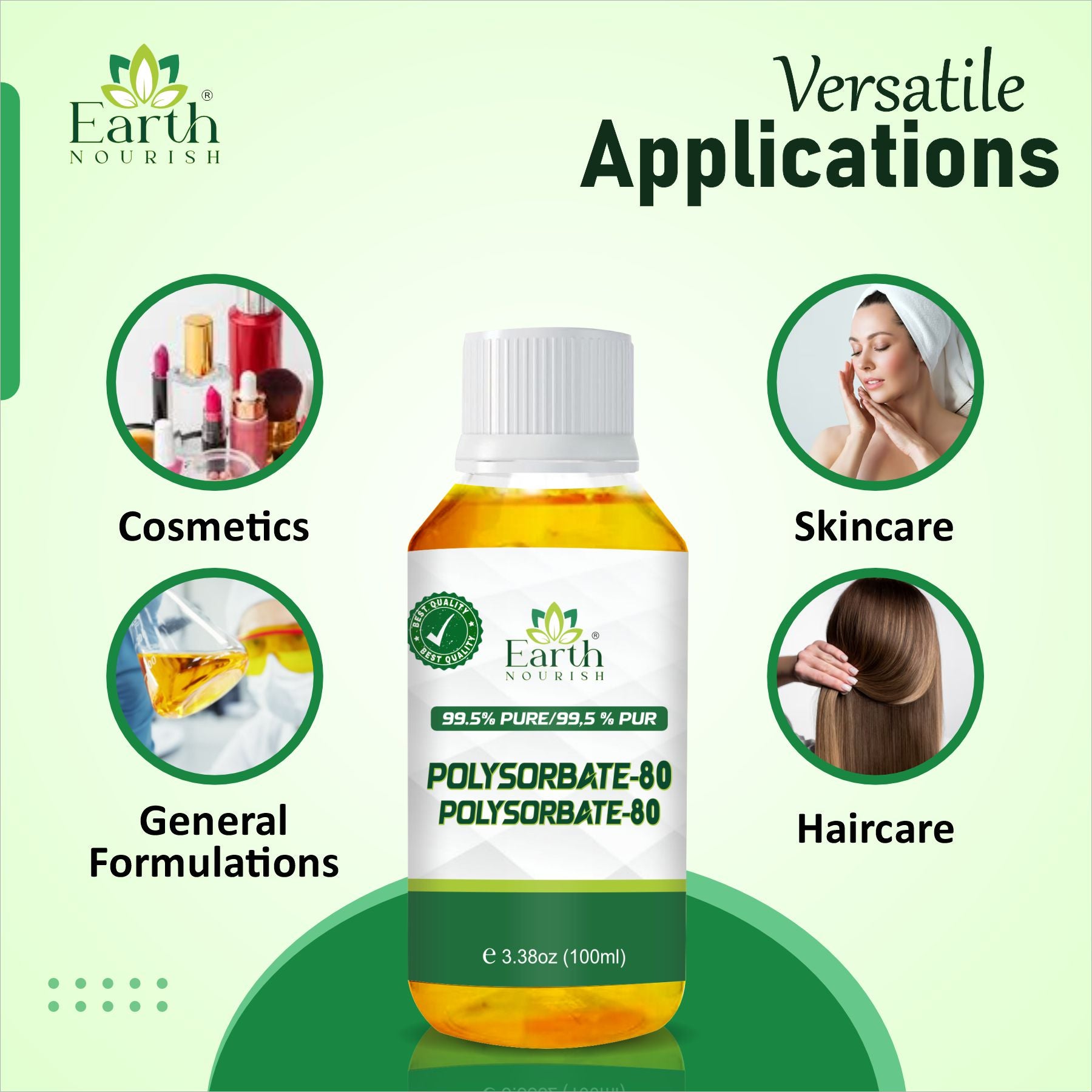 Polysorbate 80 100g – Cosmetic-Grade Raw Material | Earth Nourish