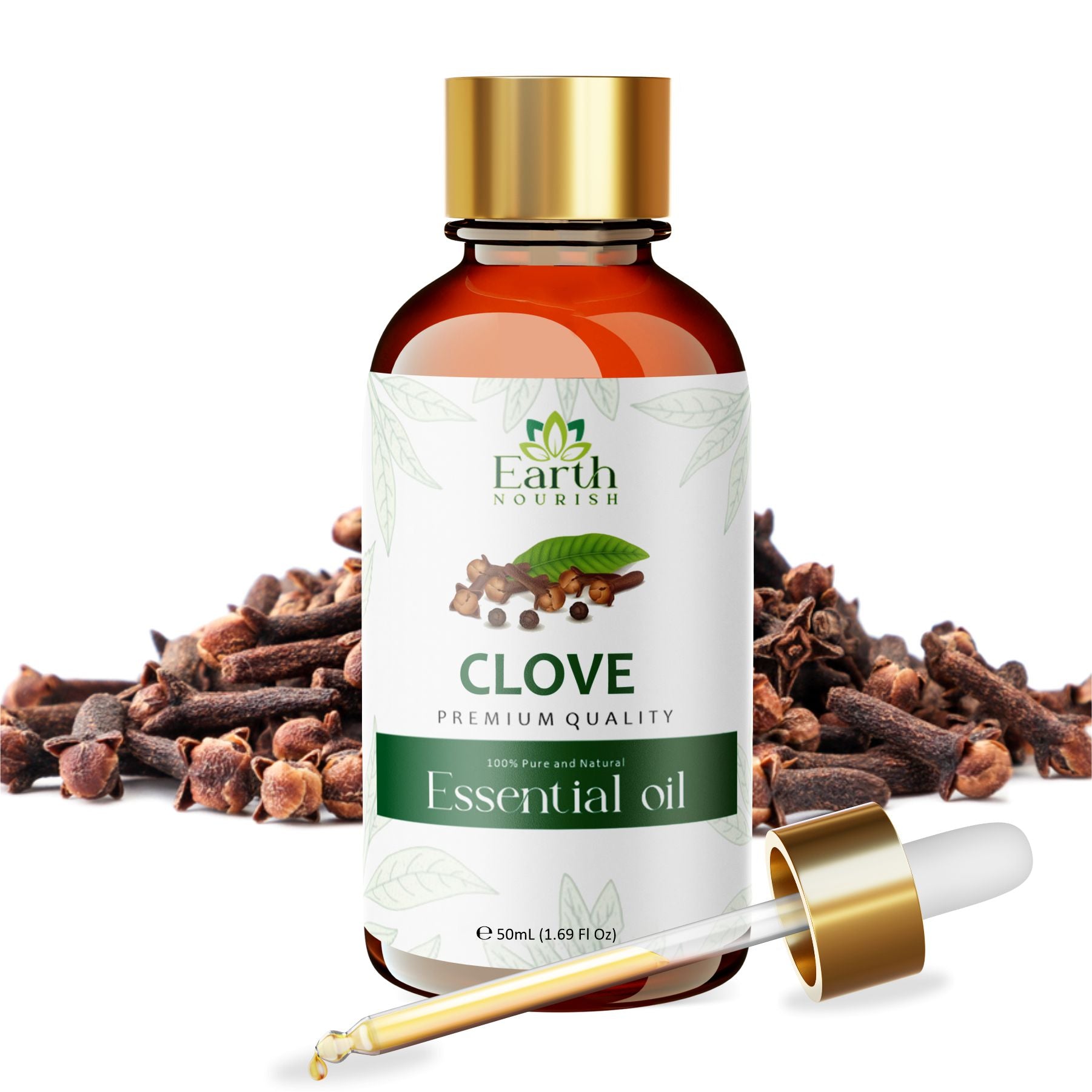 Clove Oil 50ml – Pure & Natural Essential Oil for DIY & Aromatherapy | Earth Nourish