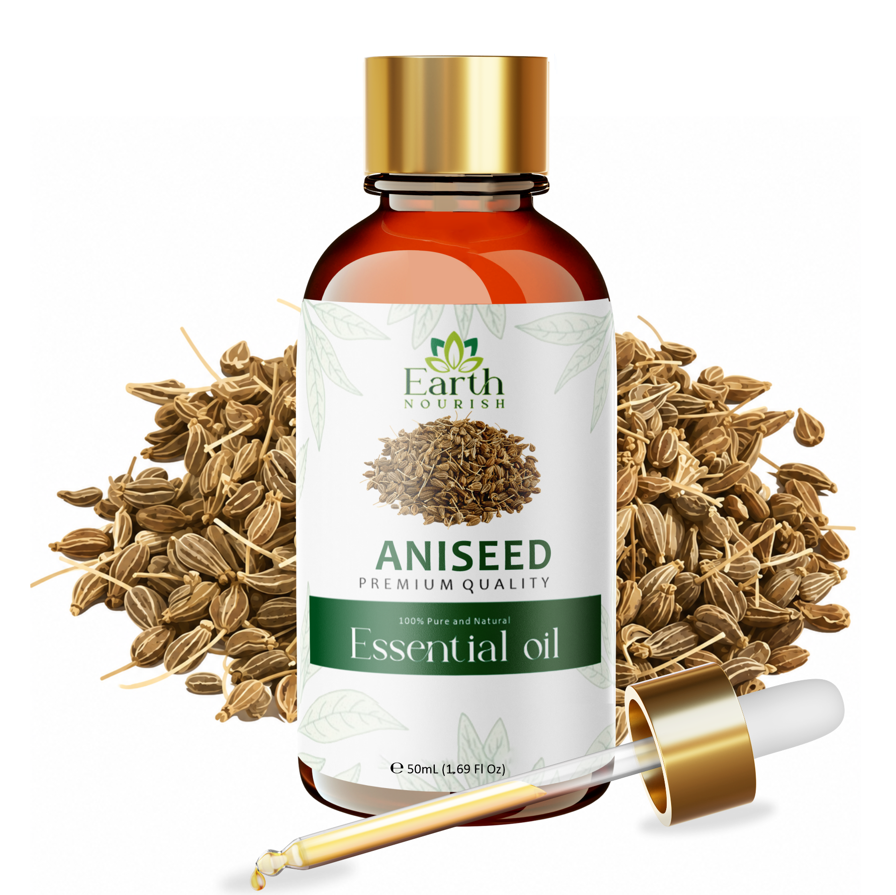 Aniseed Oil 50ml – Pure & Natural Essential Oil for DIY & Aromatherapy | Earth Nourish