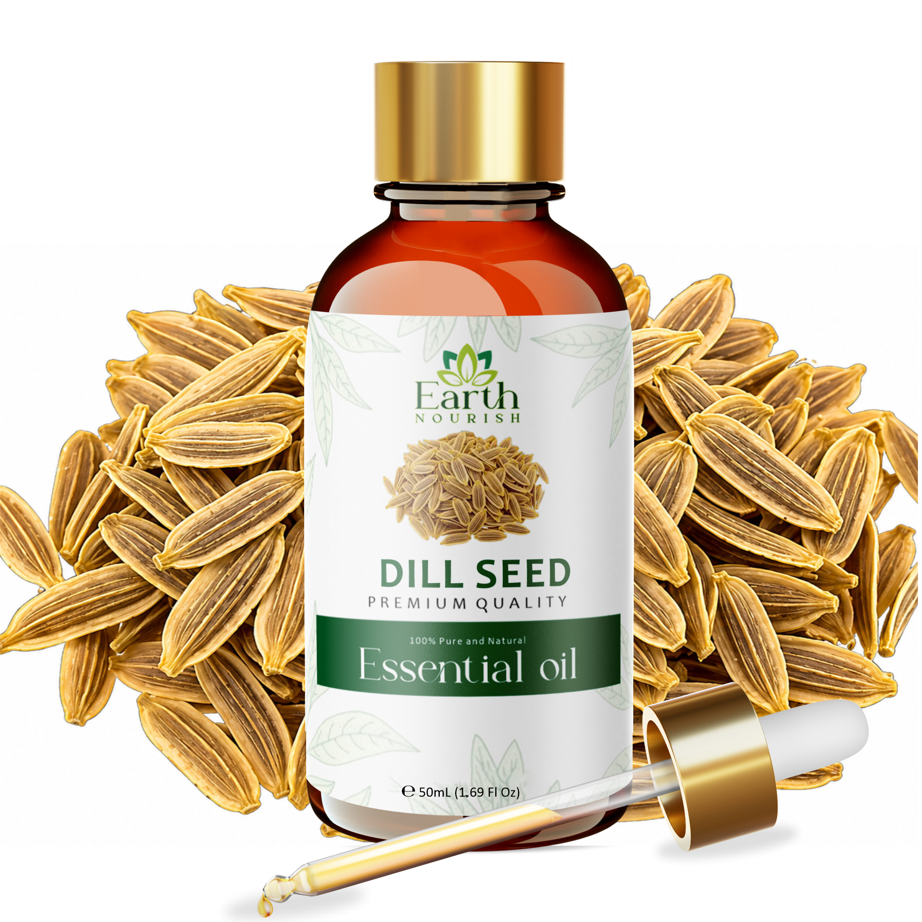 Dill Seed Oil 50ml – Pure & Natural Essential Oil for DIY & Aromatherapy | Earth Nourish