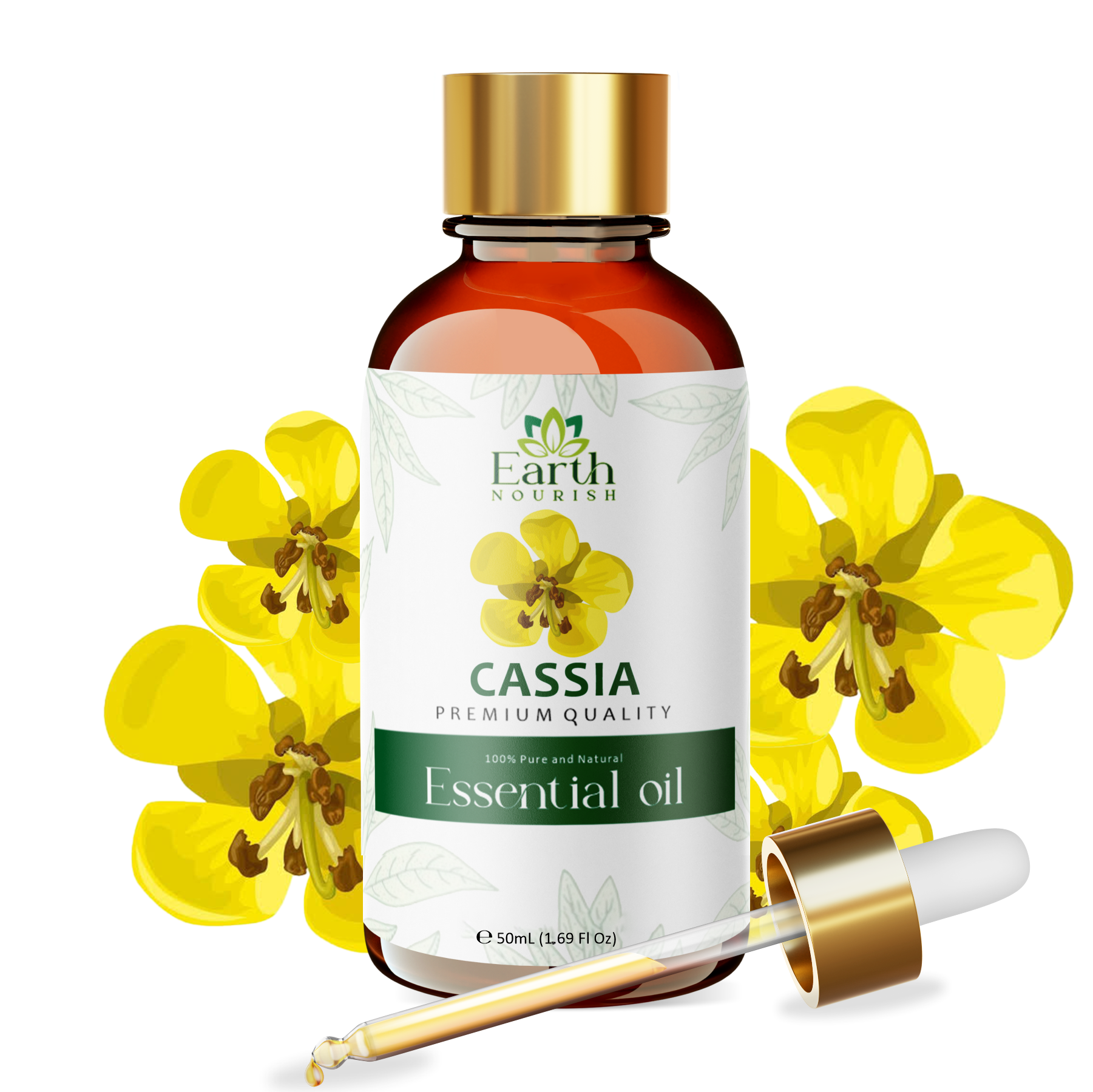 Cassia Oil 50ml – Pure & Natural Essential Oil for DIY & Aromatherapy | Earth Nourish