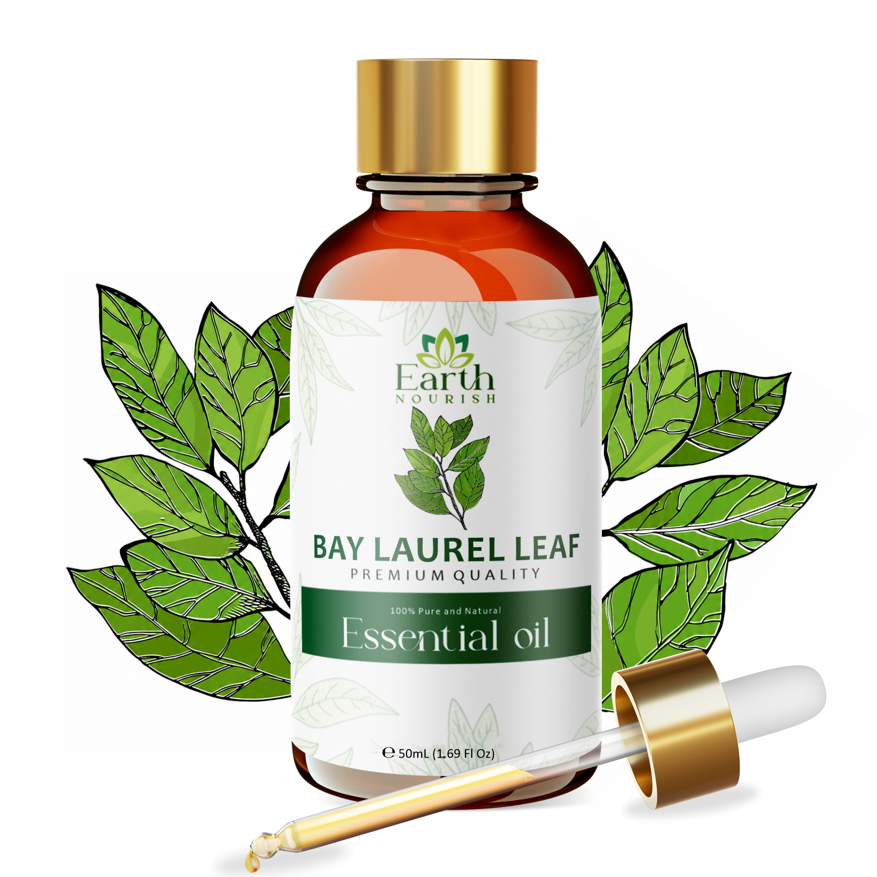 Bay Laurel Leaf Oil 30ml – Pure & Natural Essential Oil for DIY & Aromatherapy | Earth Nourish