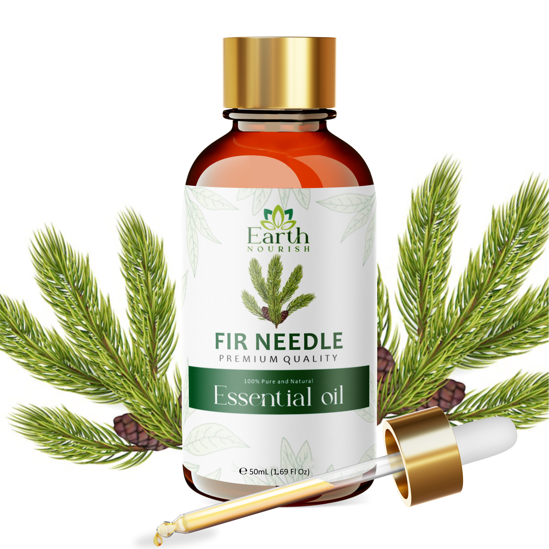 Fir Needle Oil 50ml – Pure & Natural Essential Oil for DIY & Aromatherapy | Earth Nourish
