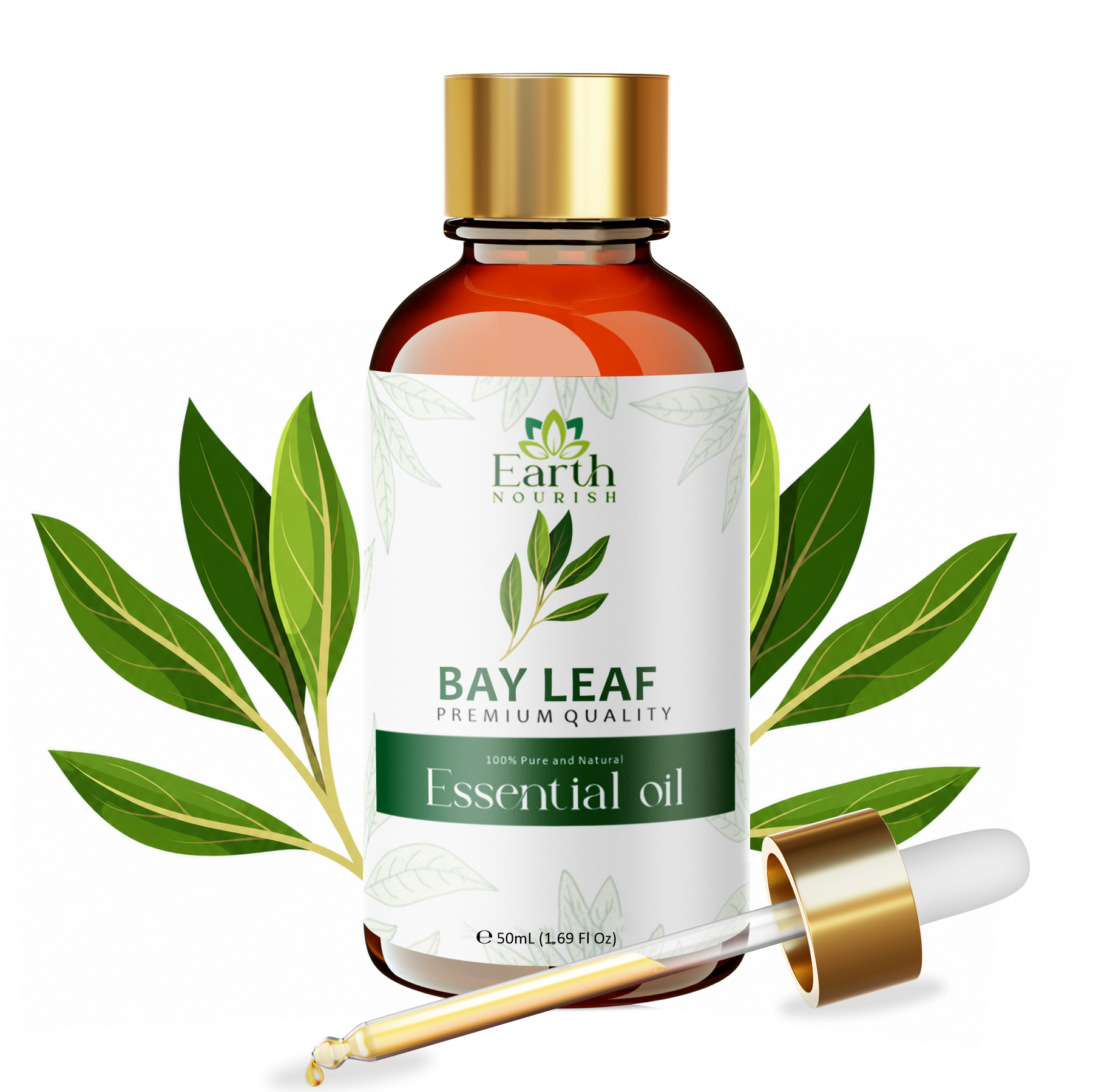 Bay Leaf Oil 50ml – Pure & Natural Essential Oil for DIY & Aromatherapy | Earth Nourish