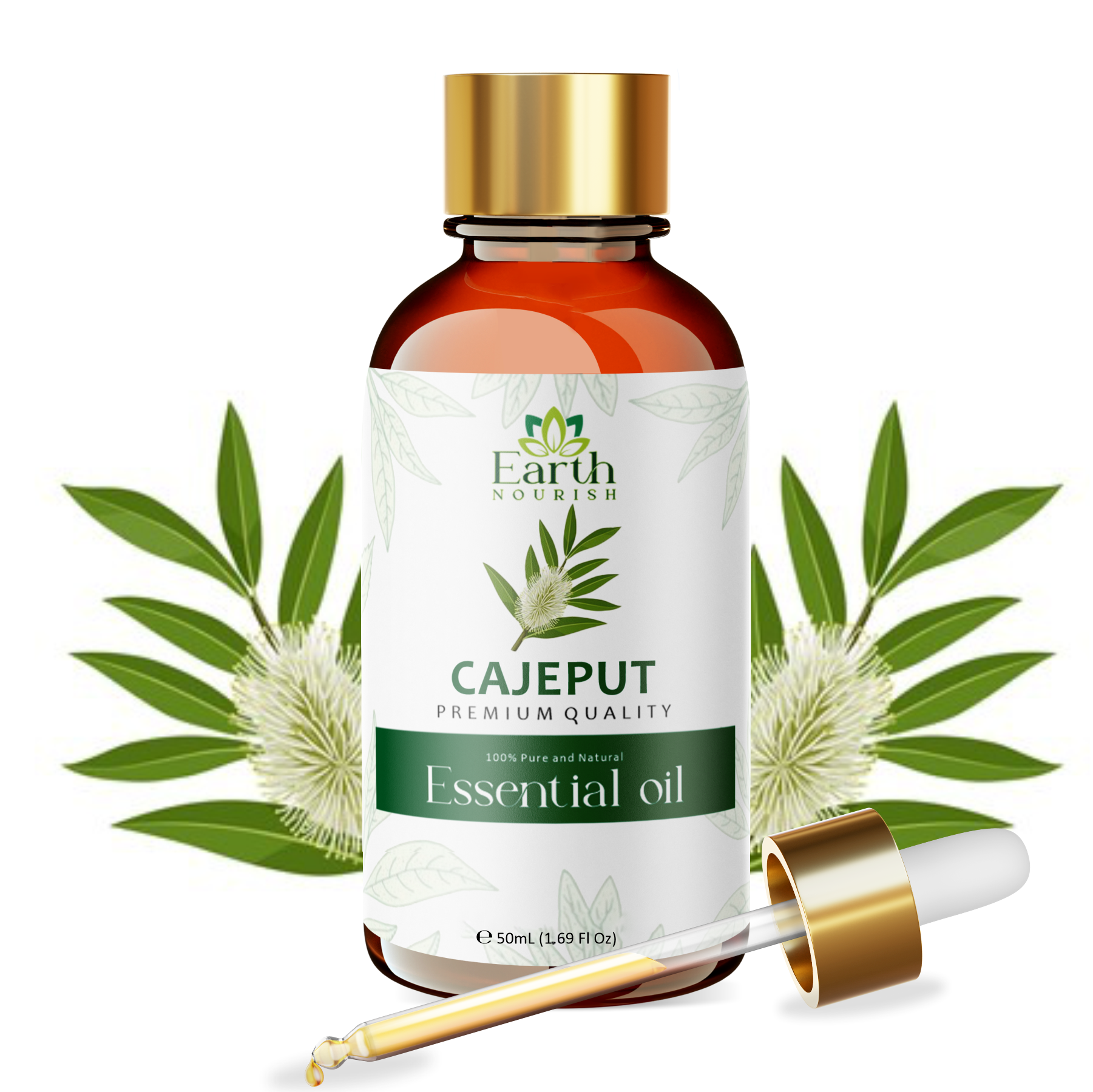 Cajeput Oil 50ml – Pure & Natural Essential Oil for DIY & Aromatherapy | Earth Nourish