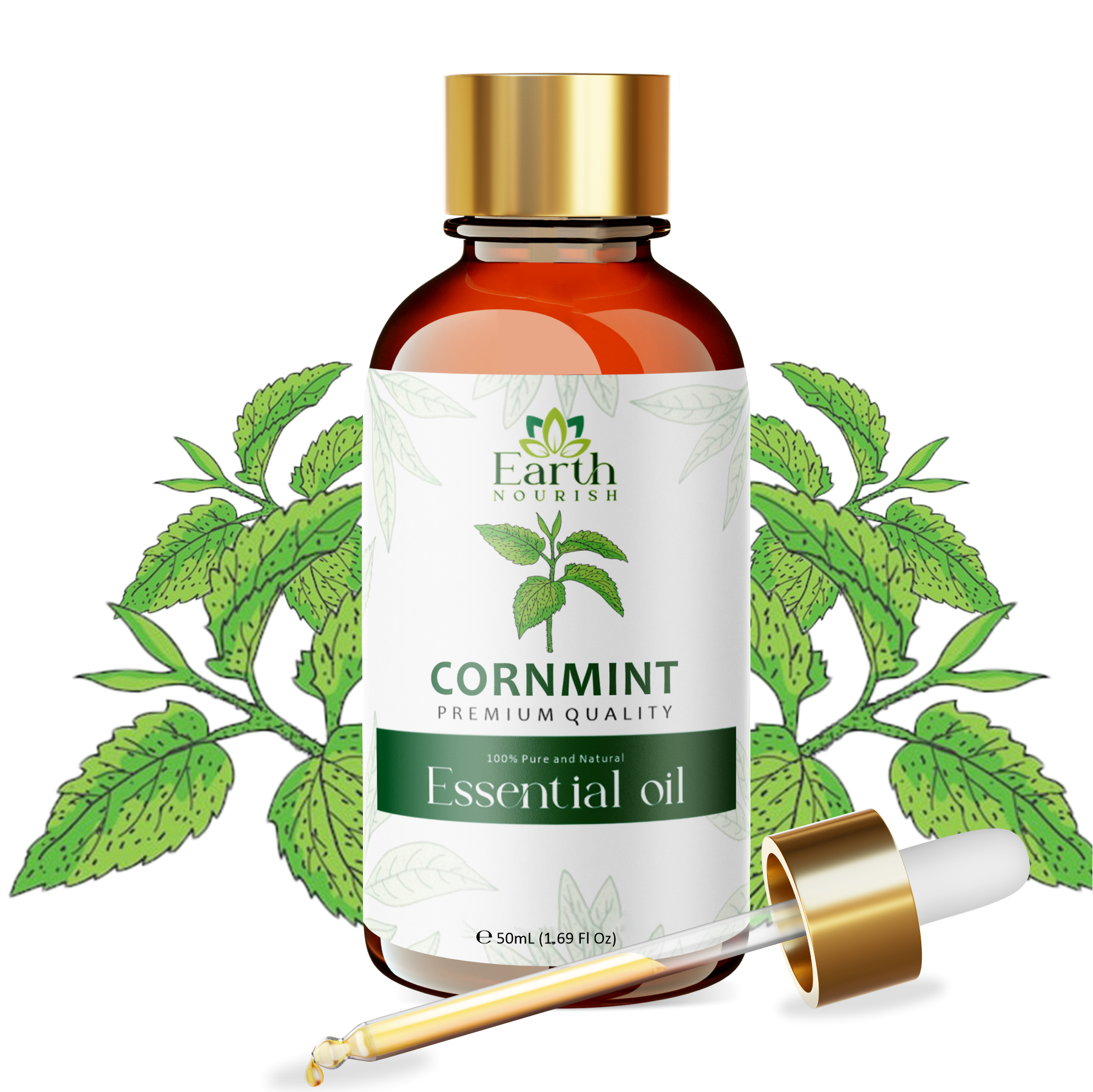 Cornmint Oil 50ml – Pure & Natural Essential Oil for DIY & Aromatherapy | Earth Nourish