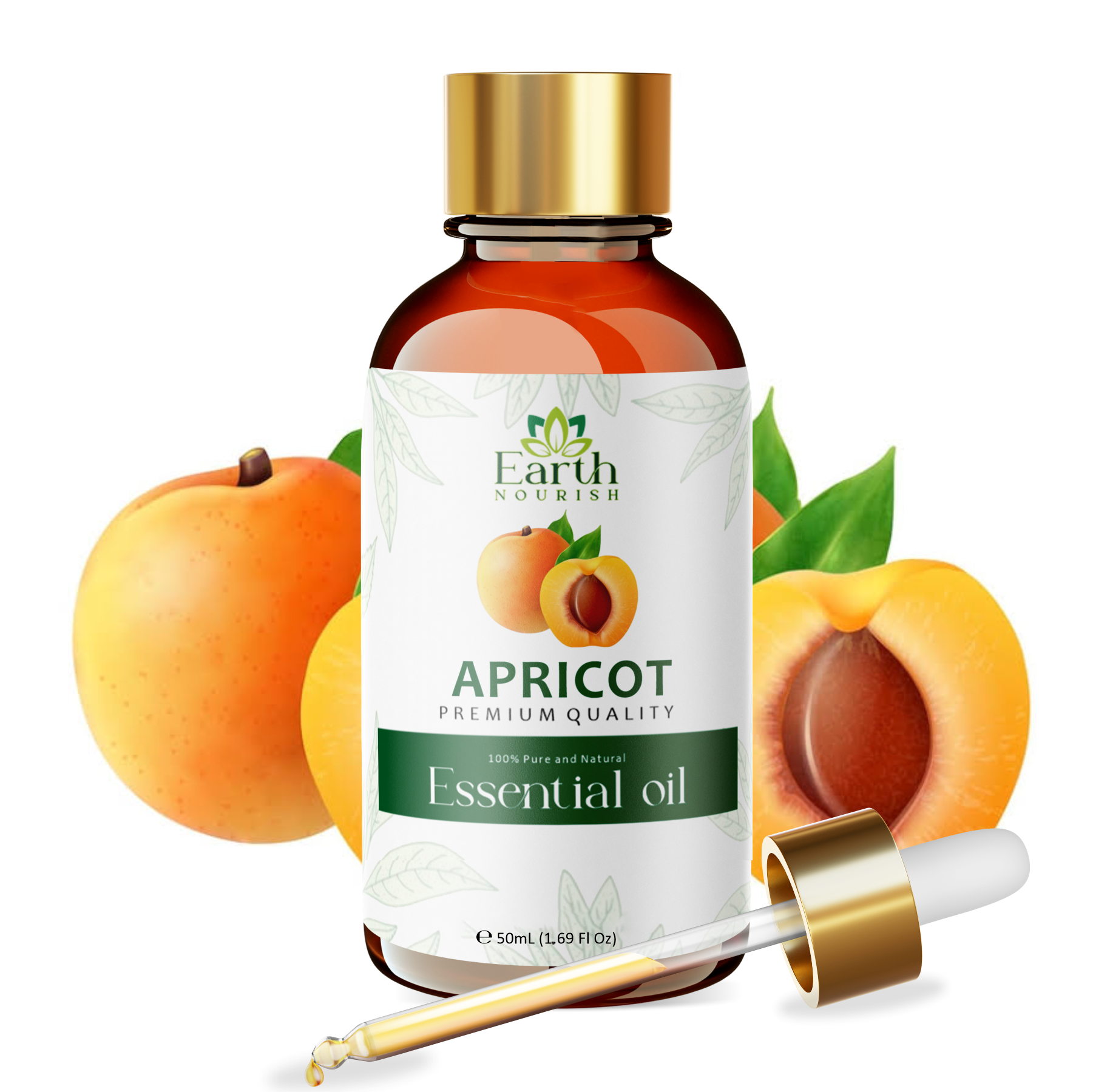 Apricot Kernel Oil 15ml – Pure & Natural Carrier Oil for Skin & Hair Care | Earth Nourish