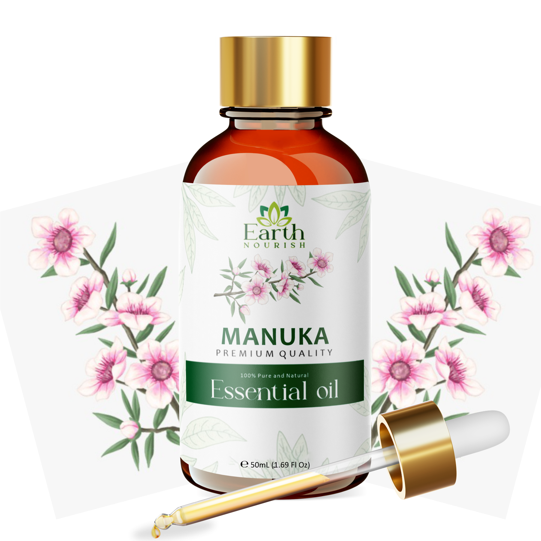 Manuka Oil 50ml – Pure & Natural Essential Oil for Skin Cleansing & Spot Care | Earth Nourish
