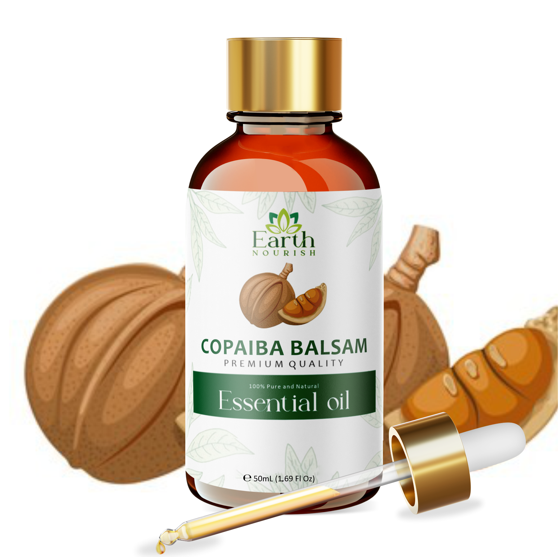 Copaiba Balsam Oil 50ml – Pure & Natural Essential Oil for DIY & Aromatherapy | Earth Nourish