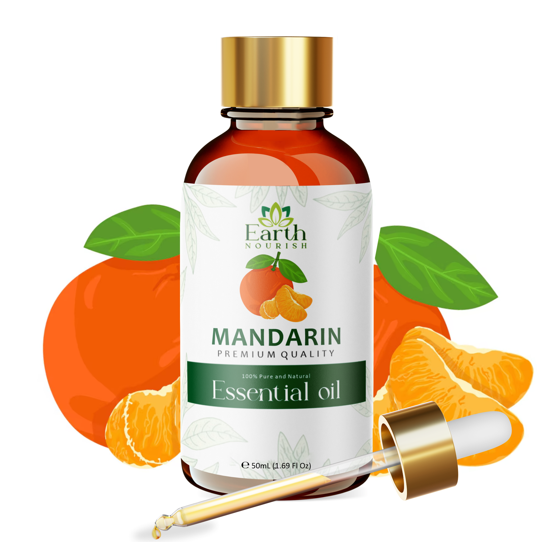 Mandarin Oil 50ml – Pure & Natural Essential Oil for Calm & Skin Smoothing | Earth Nourish
