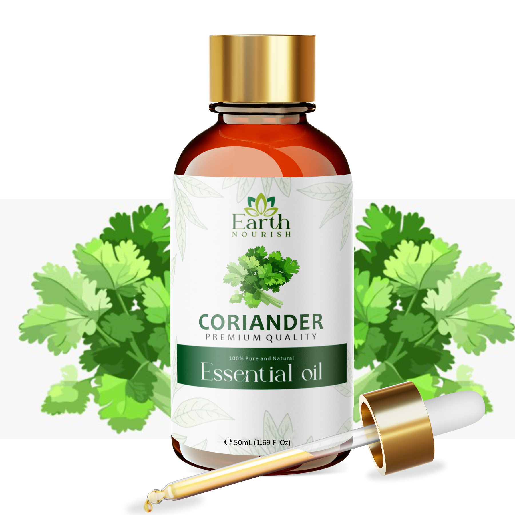 Coriander Oil 50ml – Pure & Natural Essential Oil for DIY & Aromatherapy | Earth Nourish