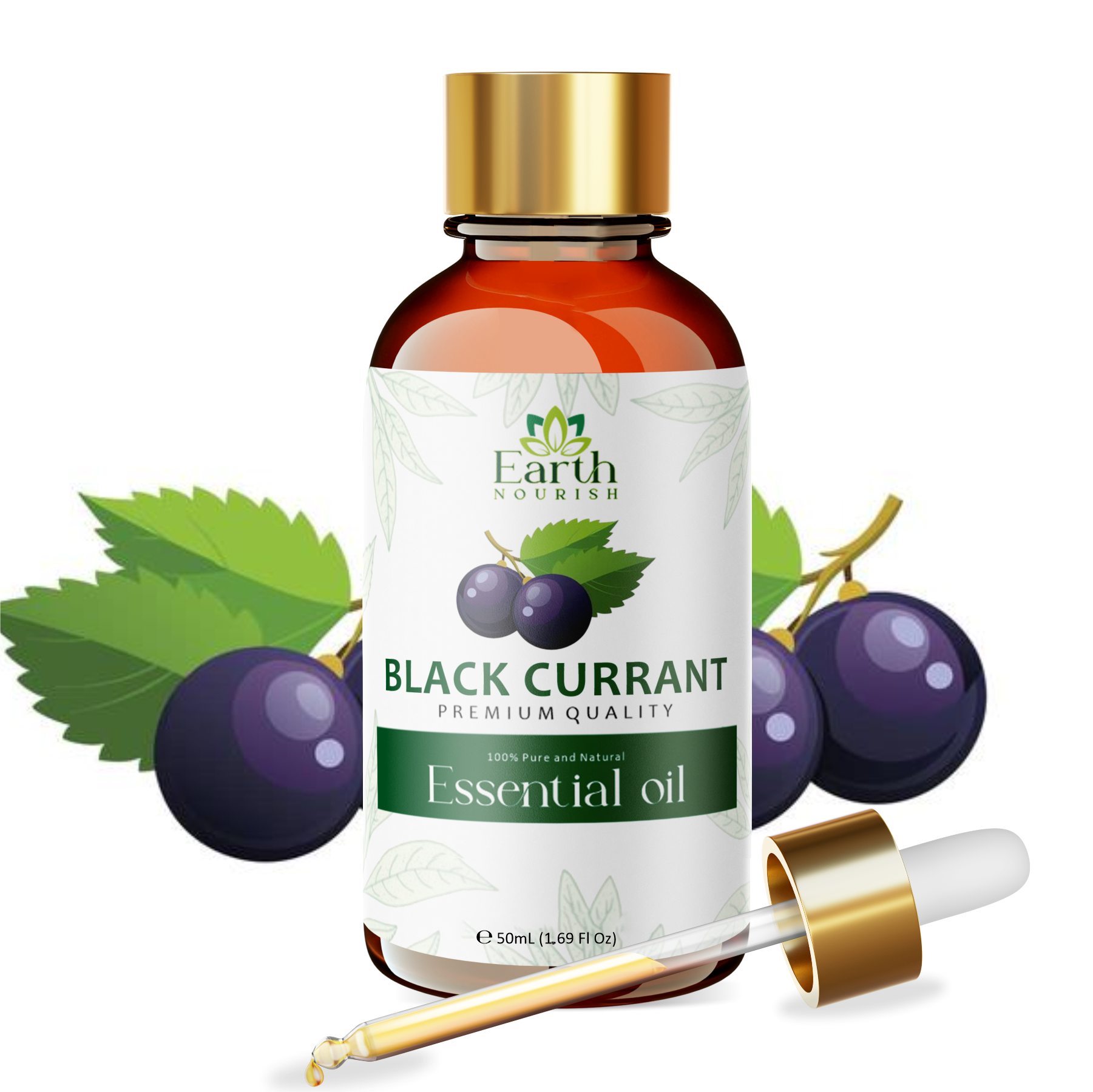 Black Currant Oil 30ml – Pure & Natural Carrier Oil for Skin & Hair Care | Earth Nourish
