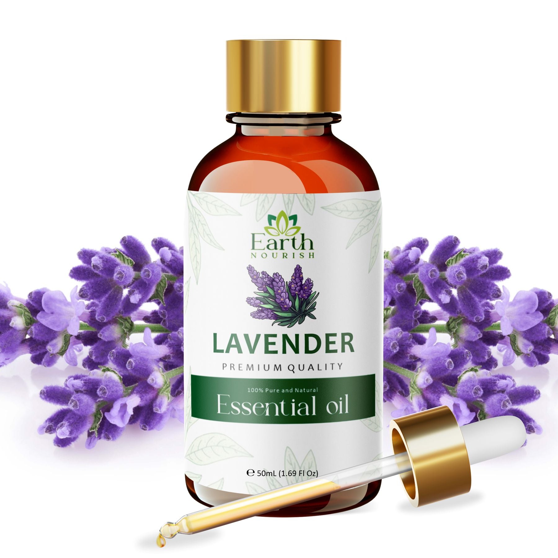 Lavender Oil 50ml – Pure & Natural Essential Oil for Relaxation & Skin Soothing | Earth Nourish