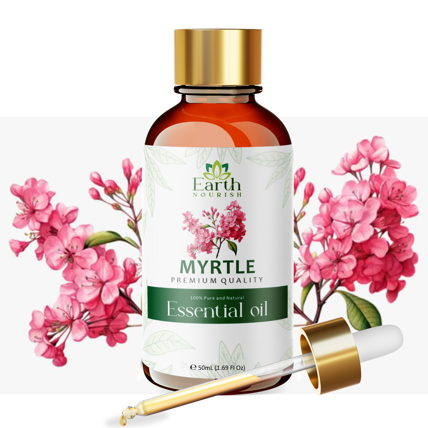 Myrtle Oil 50ml – Pure & Natural Essential Oil for Skin Clarifying & Fresh Aromatherapy | Earth Nourish