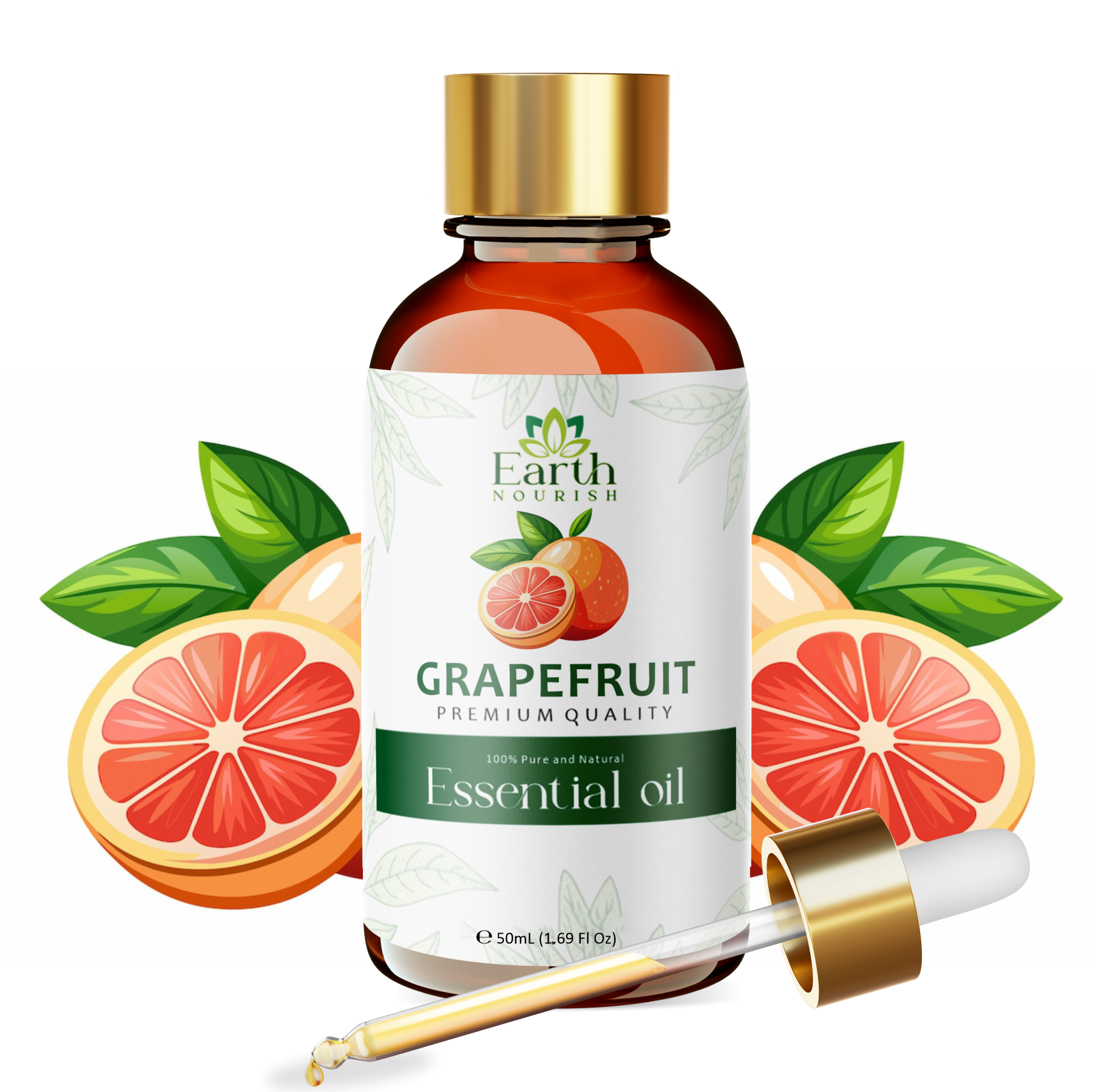Grapefruit Oil 50ml – Pure & Natural Essential Oil for DIY & Aromatherapy | Earth Nourish