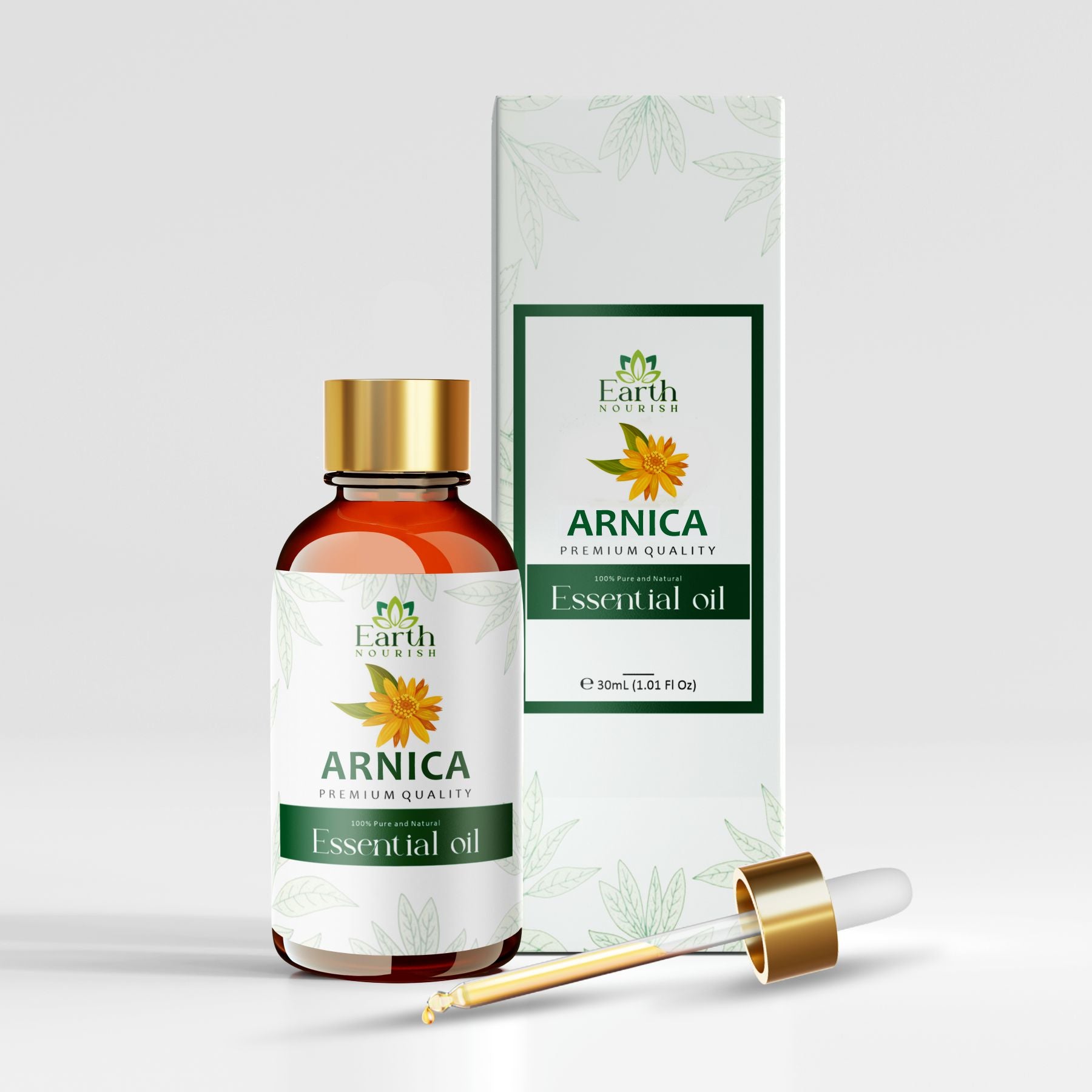 Earth Nourish Arnica Oil – 50 ml | Pure & Natural Infused Oil for Massage & DIY Use