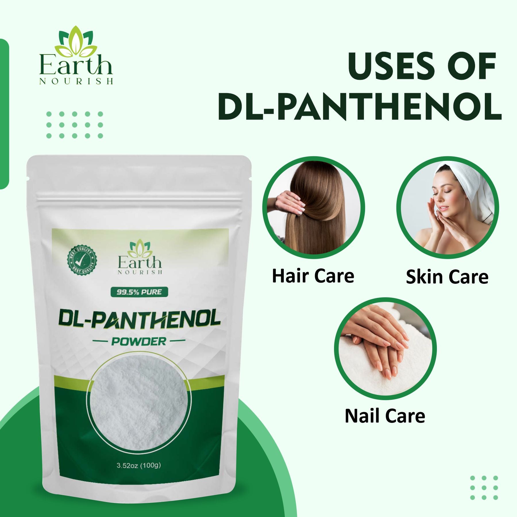 DL-Panthenol Powder (Pro-Vitamin B5) – Cosmetic Grade Raw Material for Skin & Hair Formulations