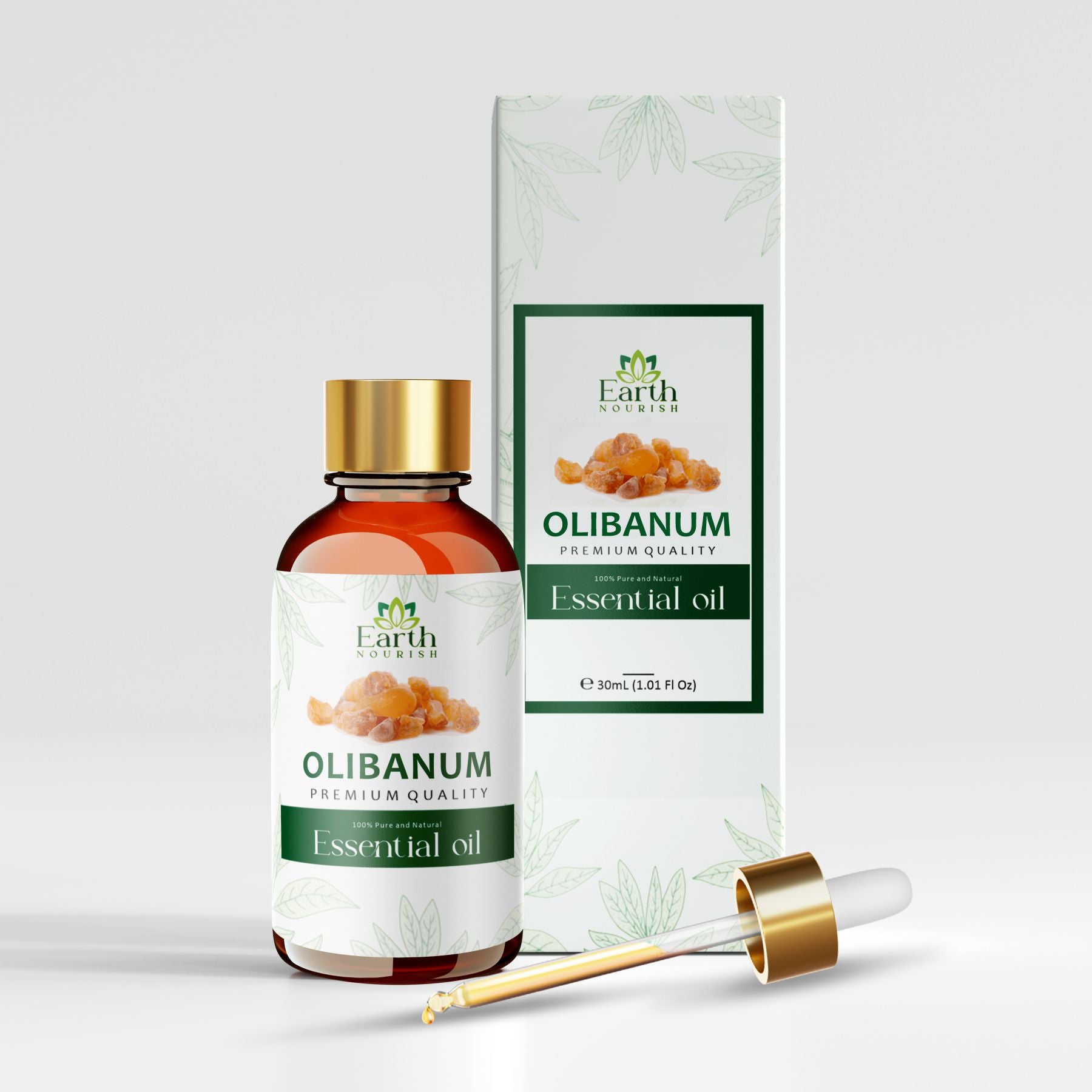 Olibanum Oil 50ml – Pure & Natural Essential Oil for Skin Rejuvenation & Meditative Peace | Earth Nourish