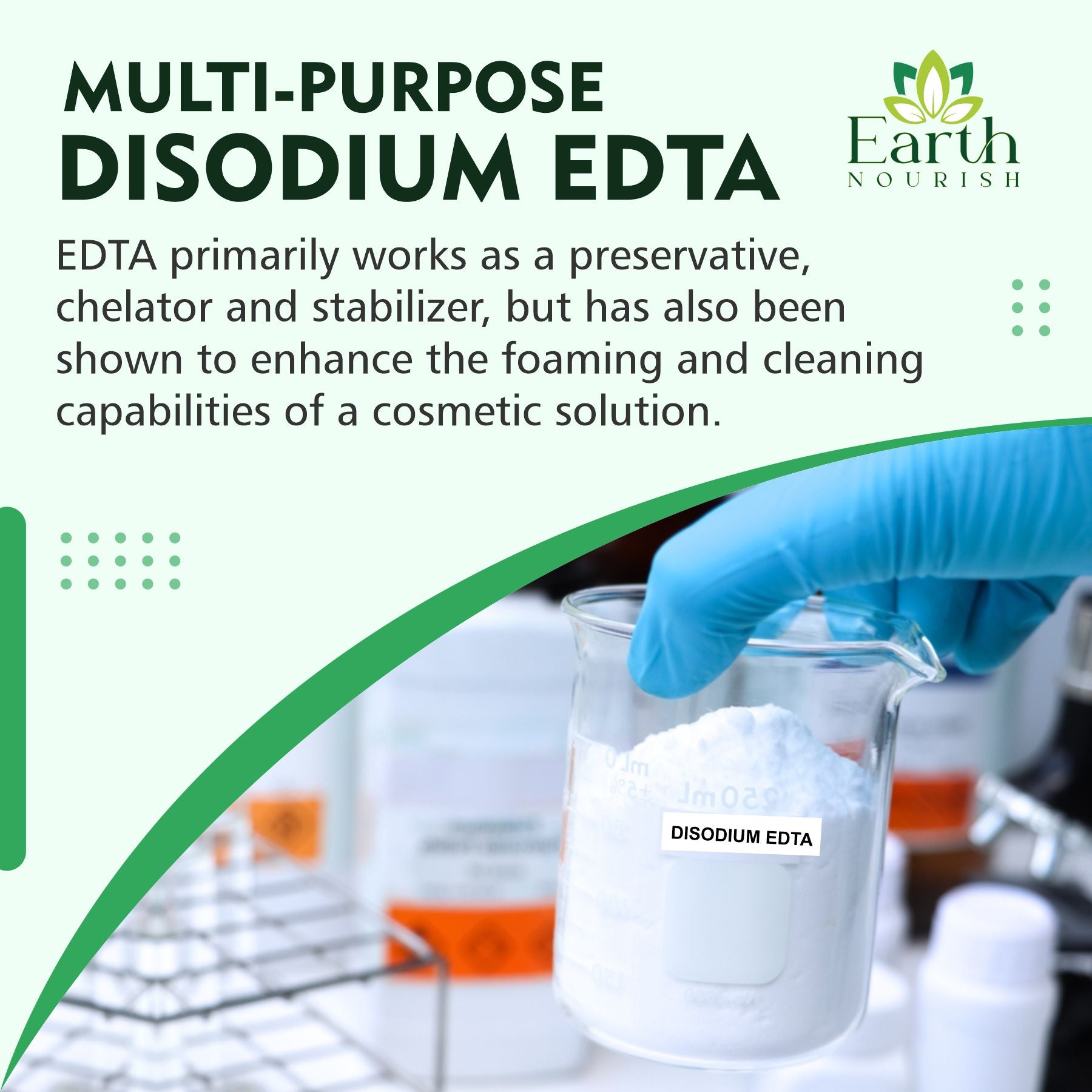 Disodium EDTA Powder 100g – Cosmetic-Grade Raw Material | Earth Nourish
