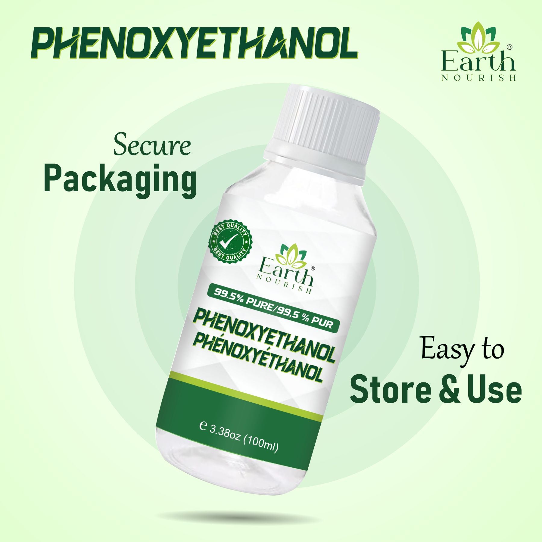 Phenoxyethanol 100g – Cosmetic-Grade Raw Material | Earth Nourish