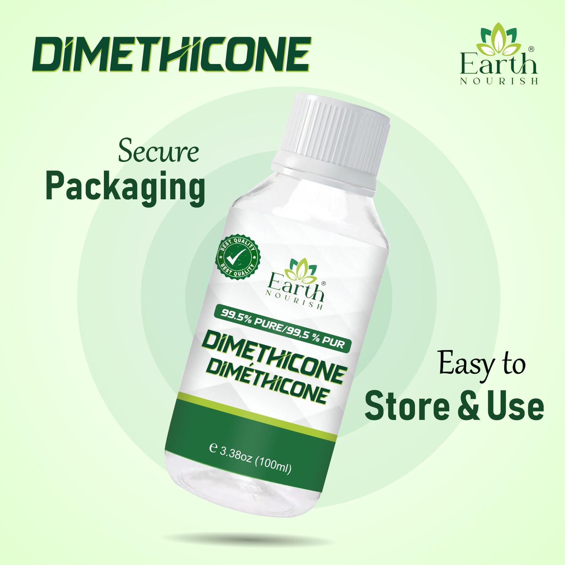 Title: Dimethicone (Silicone Oil) 100g – Cosmetic-Grade Raw Material | Earth Nourish
