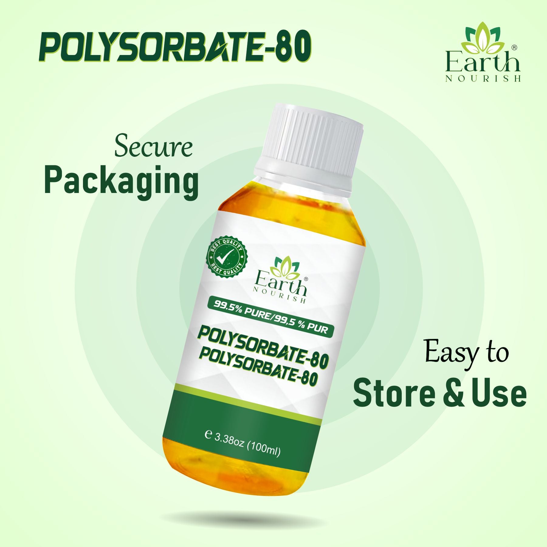 Polysorbate 80 100g – Cosmetic-Grade Raw Material | Earth Nourish