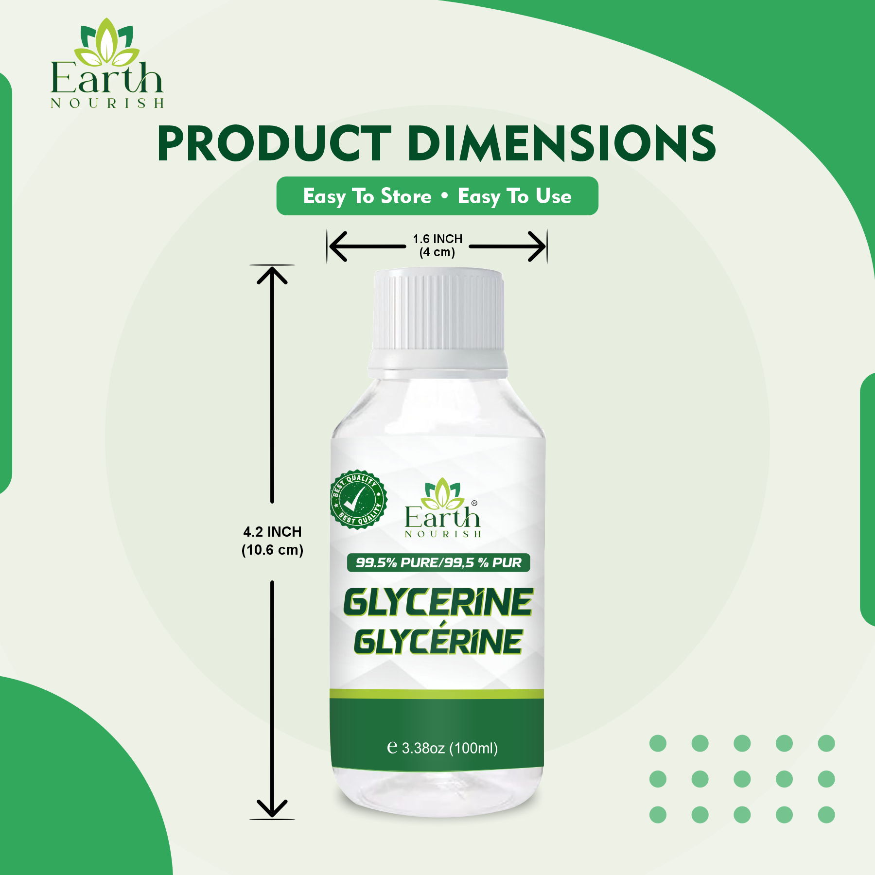 Glycerine 100g – Cosmetic-Grade Raw Material | Earth Nourish