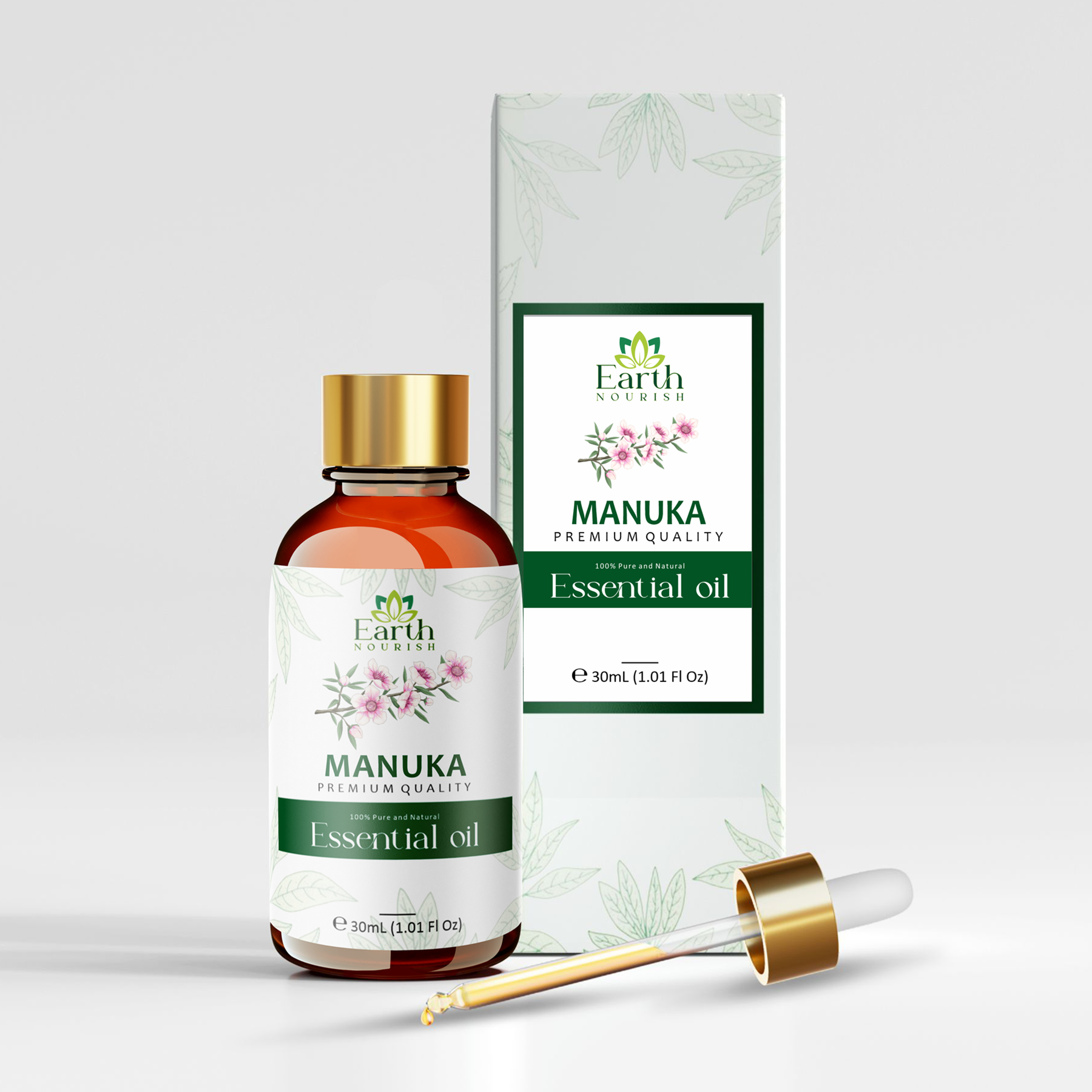 Manuka Oil 50ml – Pure & Natural Essential Oil for Skin Cleansing & Spot Care | Earth Nourish