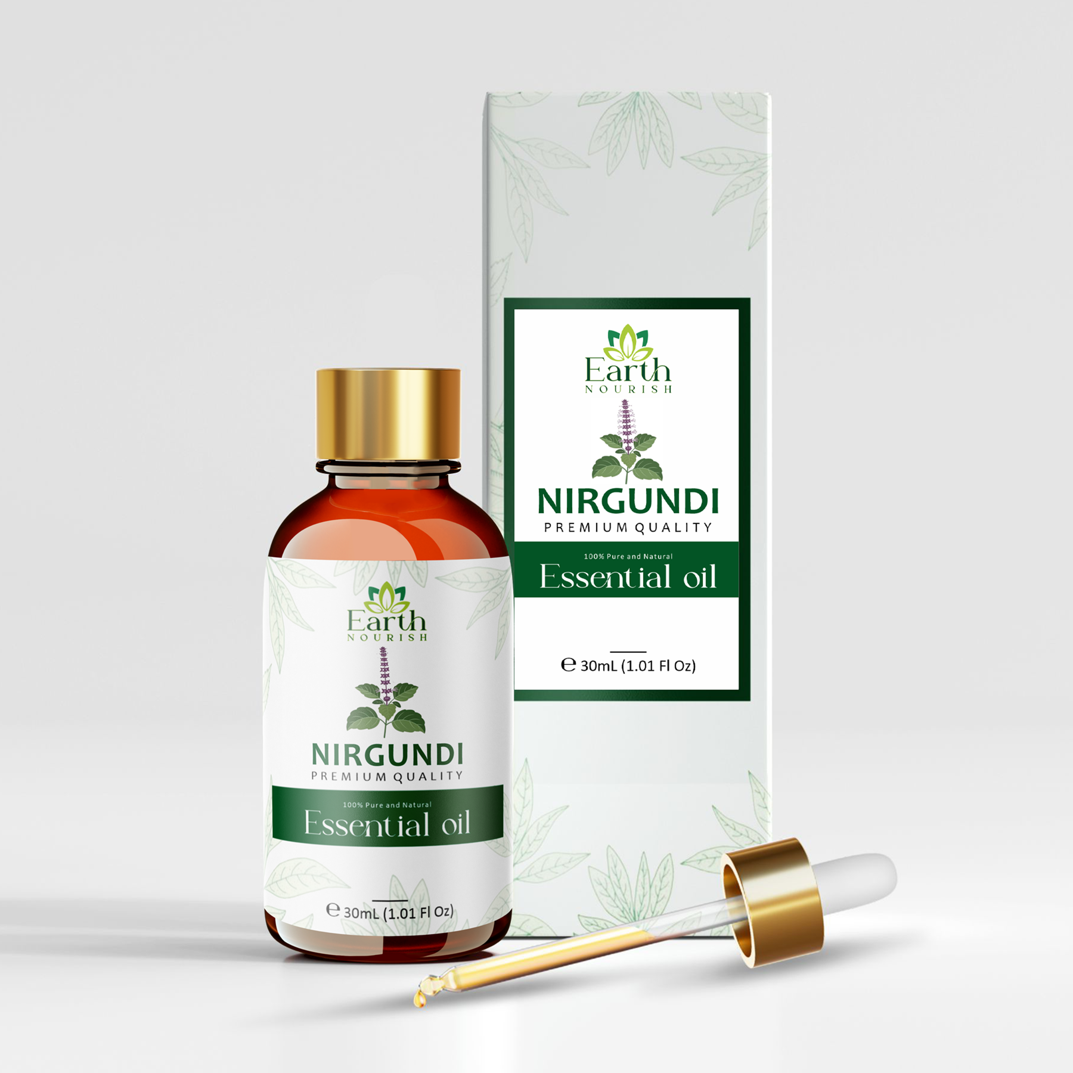 Nirgundi Oil 50ml – Pure & Natural Cold-Pressed Carrier Oil for Joint Comfort & Scalp Care | Earth Nourish