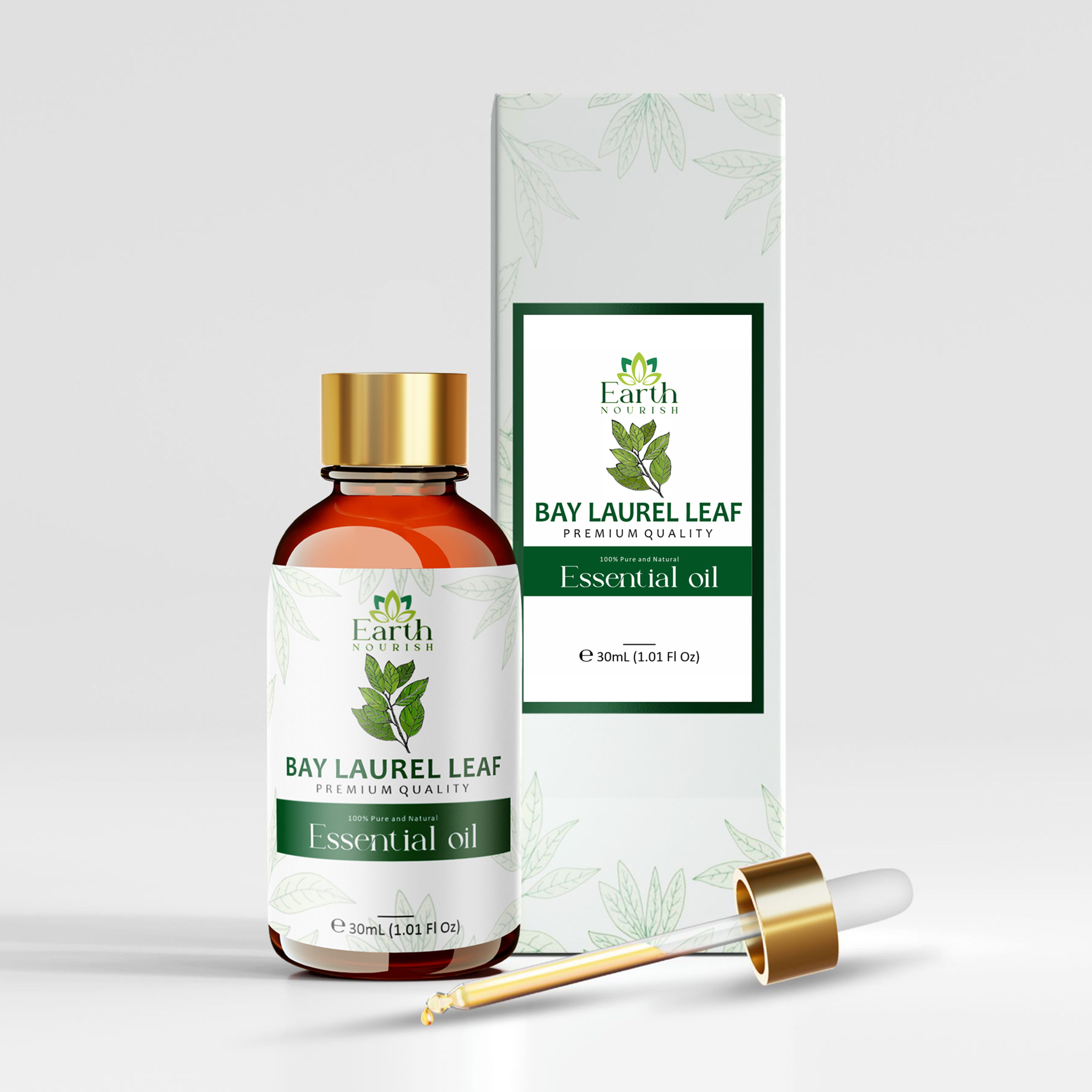 Bay Laurel Leaf Oil 30ml – Pure & Natural Essential Oil for DIY & Aromatherapy | Earth Nourish