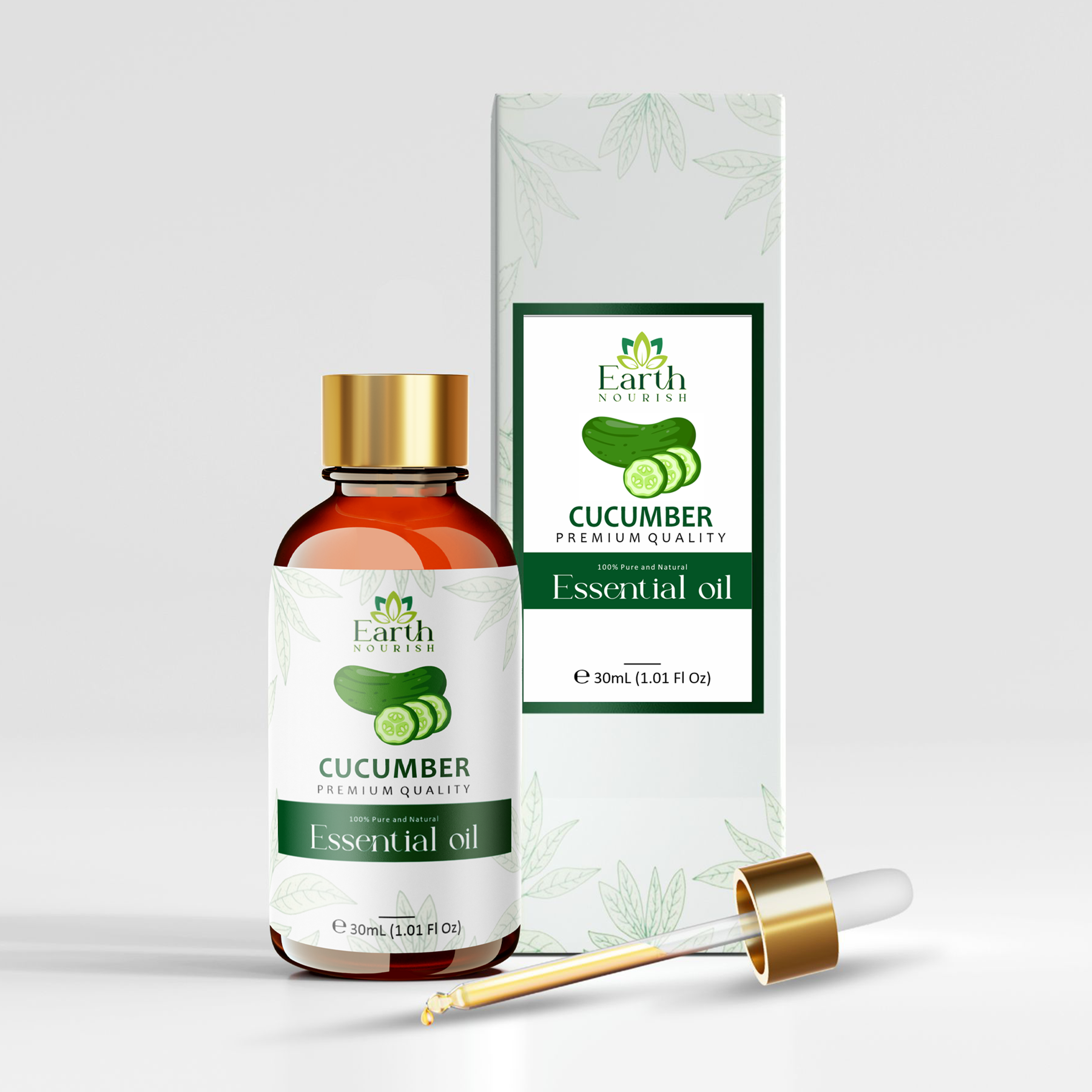 Cucumber Seed Oil 50ml – Pure & Natural Cold-Pressed Oil for Skin Hydration & Soothing | Earth Nourish