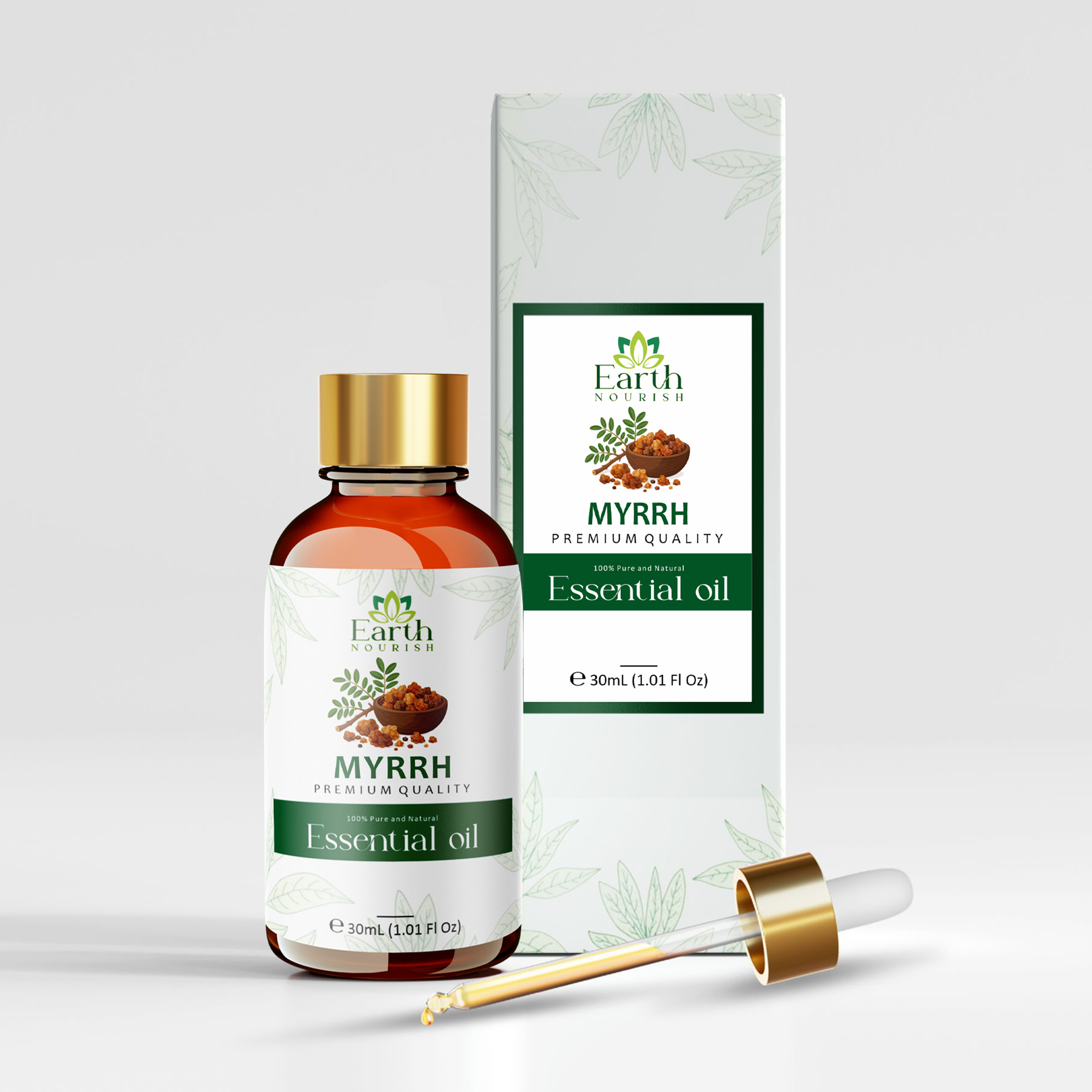 Myrrh Oil 50ml – Pure & Natural Essential Oil for Mature Skin & Grounding Aromatherapy | Earth Nourish