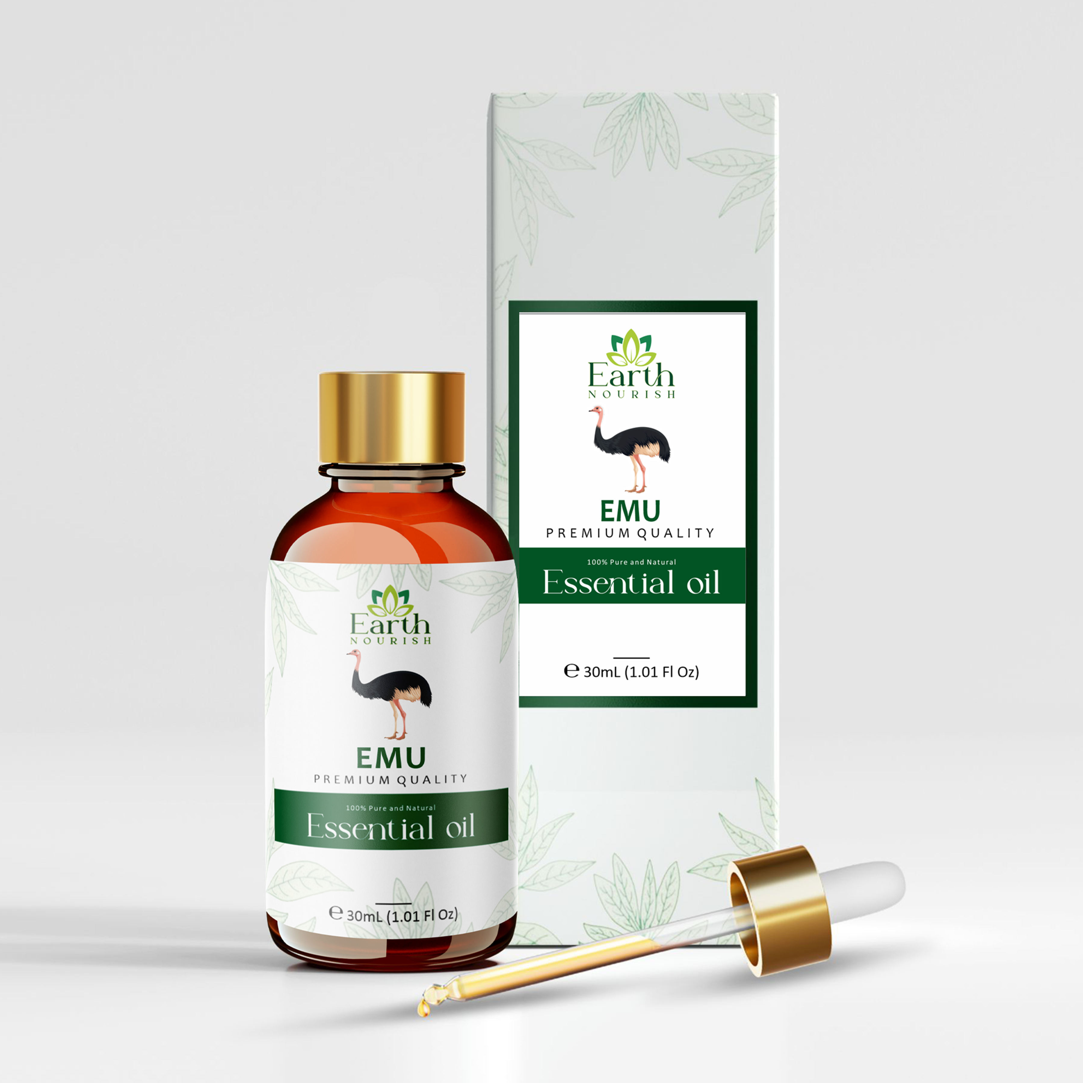 Emu Oil 50ml – Pure & Natural Carrier Oil for Deep Hydration & Skin Recovery | Earth Nourish