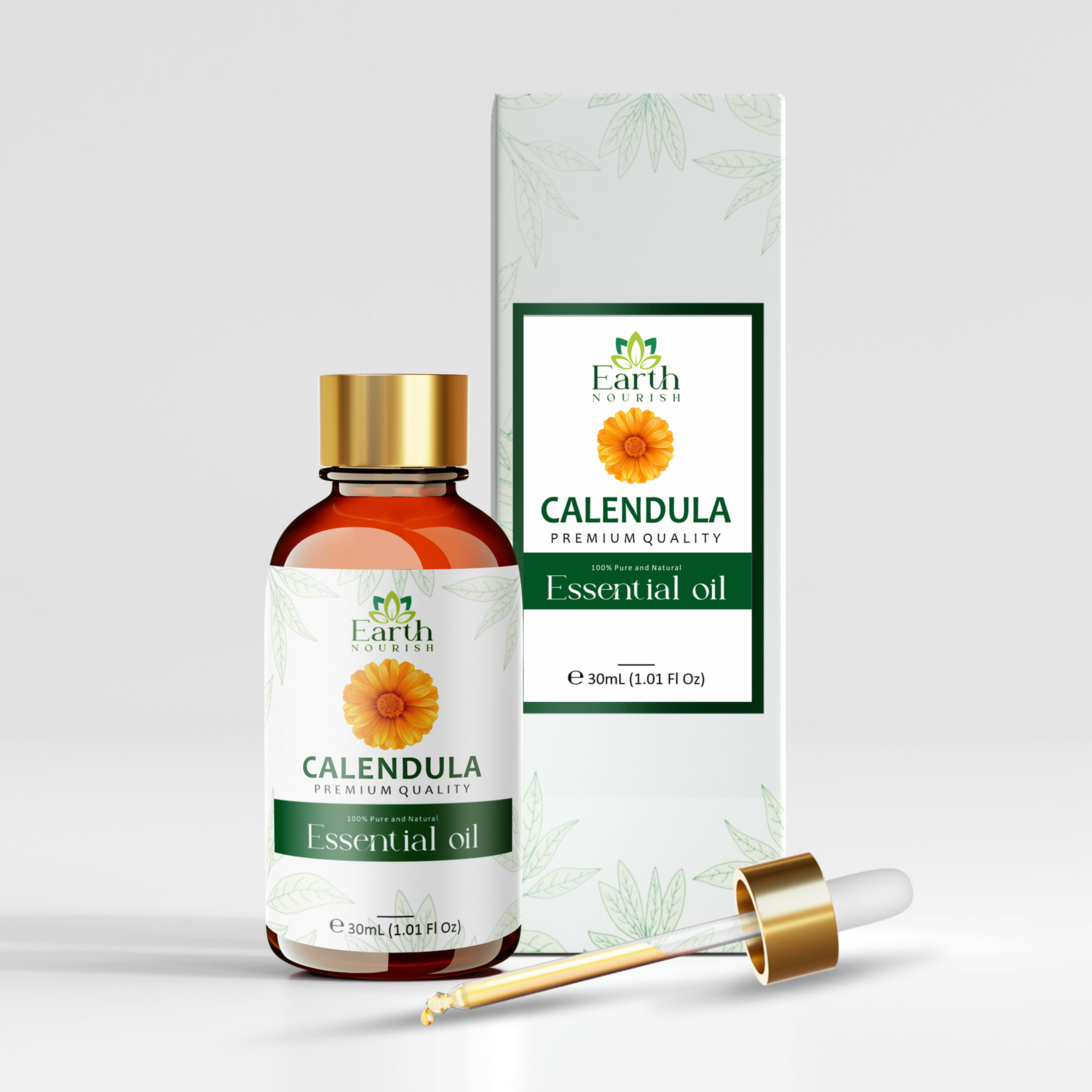 Calendula Oil 50ml – Pure & Natural Infused Oil for Sensitive Skin & Body Care | Earth NourishOil 50ml – Pure & Natural Essential Oil for DIY & Aromatherapy | Earth Nourish (Copy)