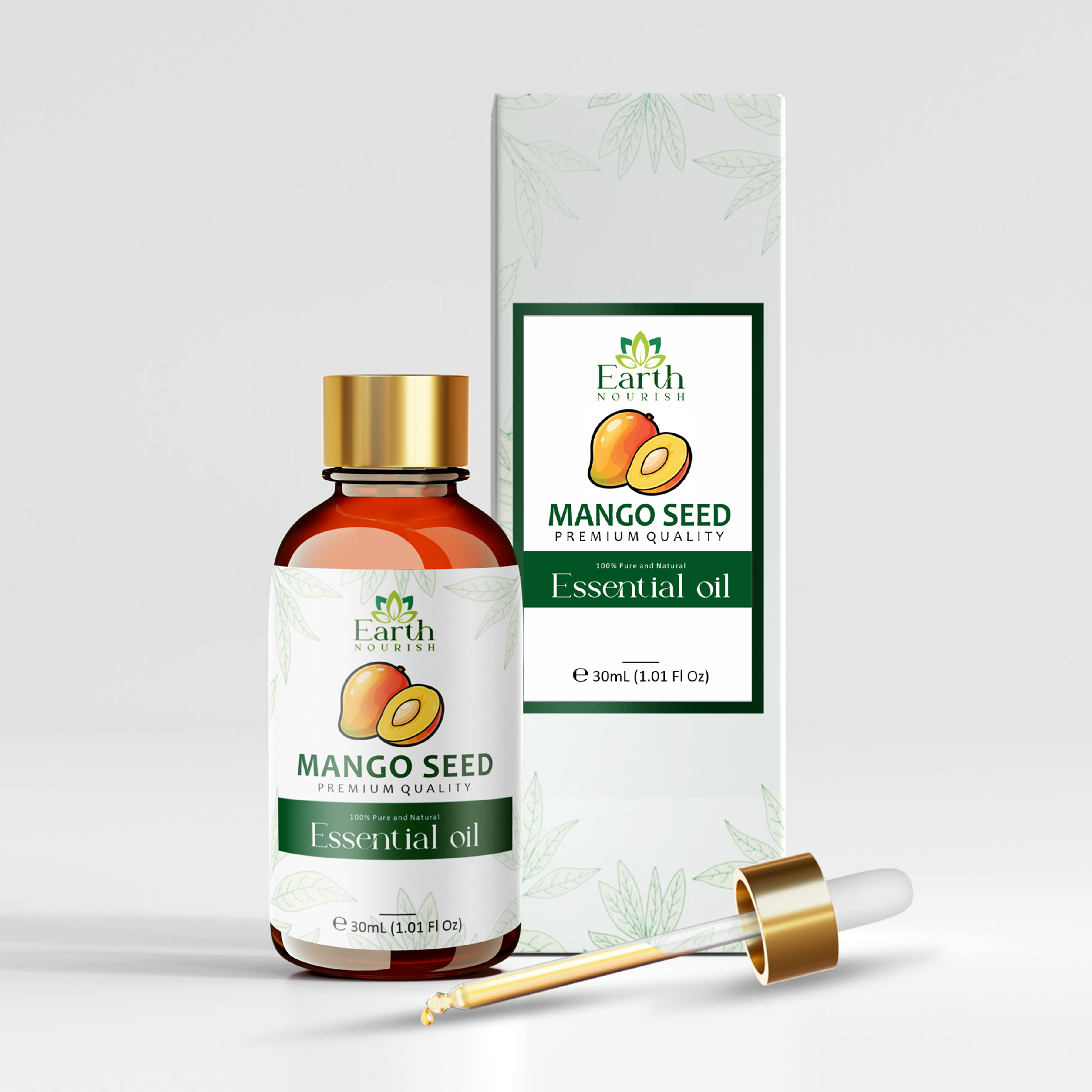 Mango Seed Oil 50ml – Pure & Natural Cold-Pressed Carrier Oil for Deep Nourishment & Barrier Care | Earth Nourish