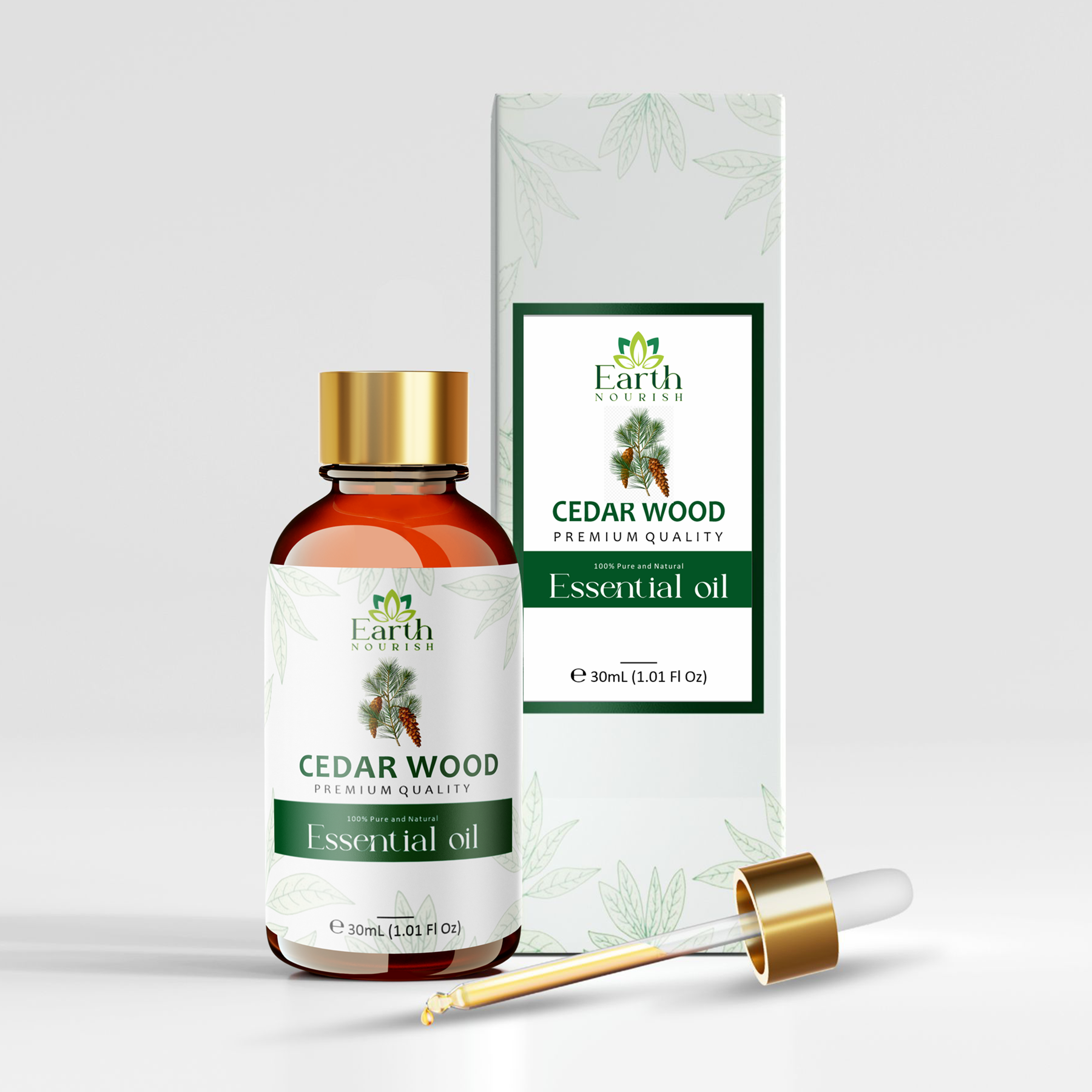 Cedarwood Oil 50ml – Pure & Natural Essential Oil for DIY & Aromatherapy | Earth Nourish
