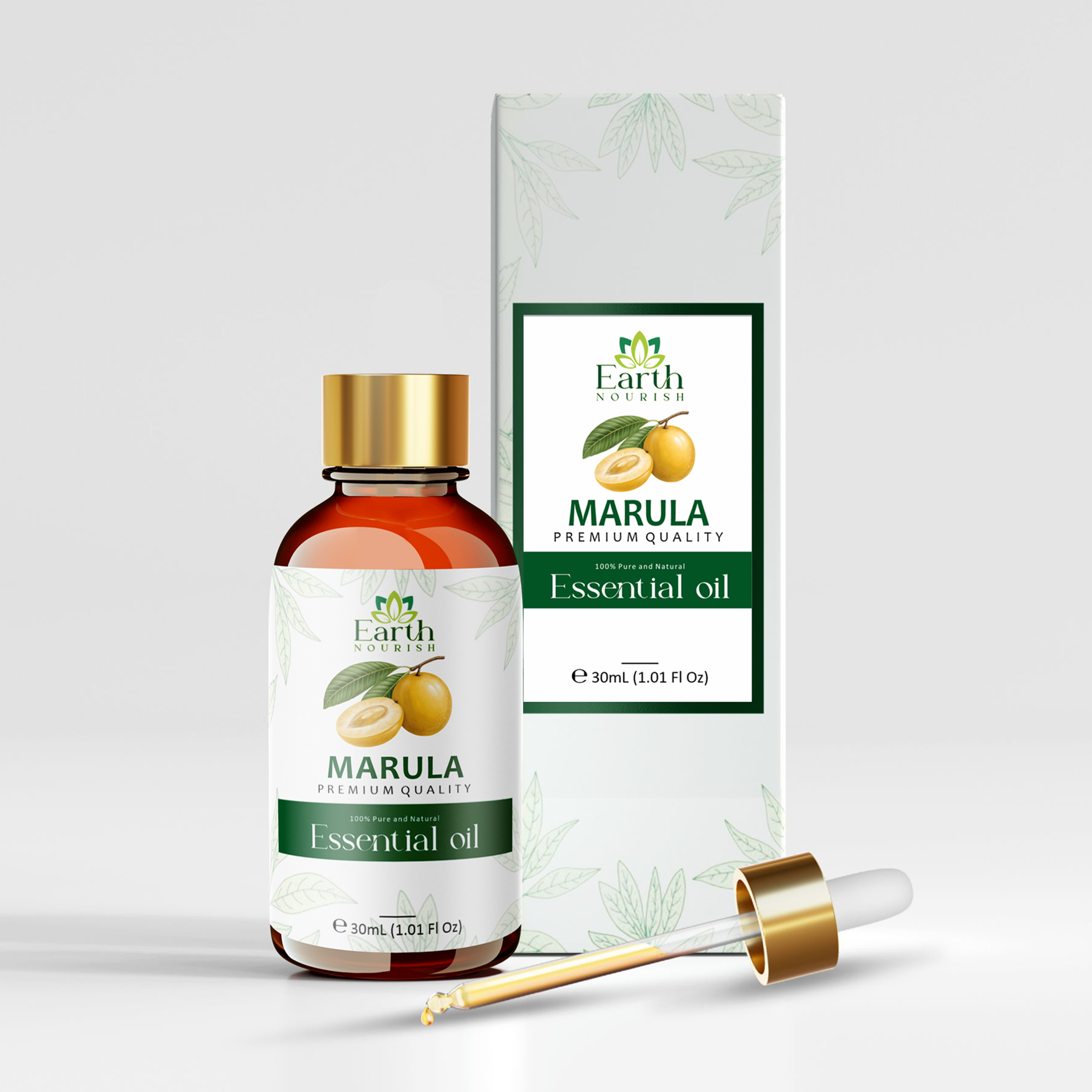 Marula Oil 50ml – Pure & Natural Cold-Pressed Carrier Oil for Radiant Glow & Youthful Skin | Earth Nourish