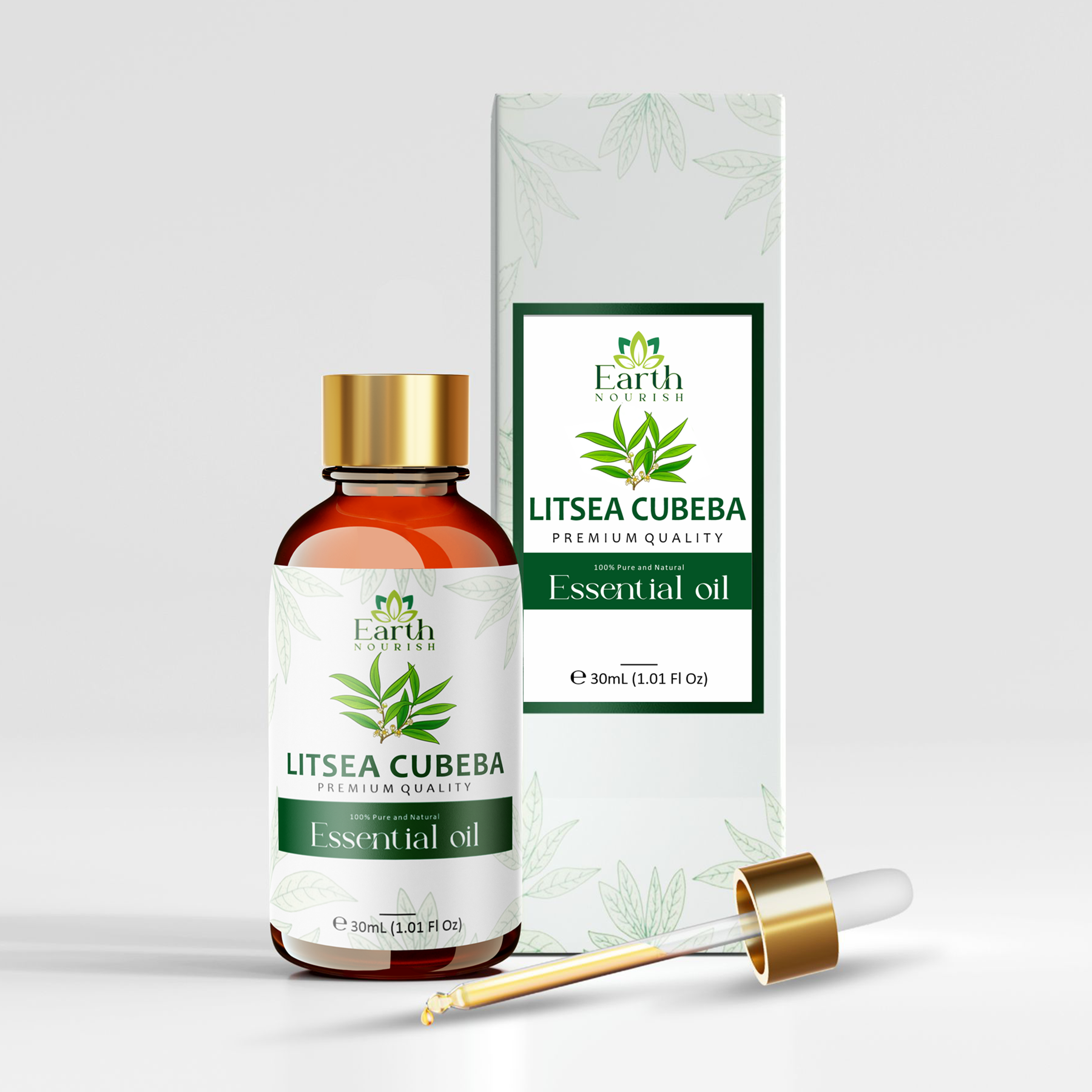 Litsea Cubeba Oil 50ml – Pure & Natural Essential Oil for Oily Skin & Uplifting Aromatherapy | Earth Nourish
